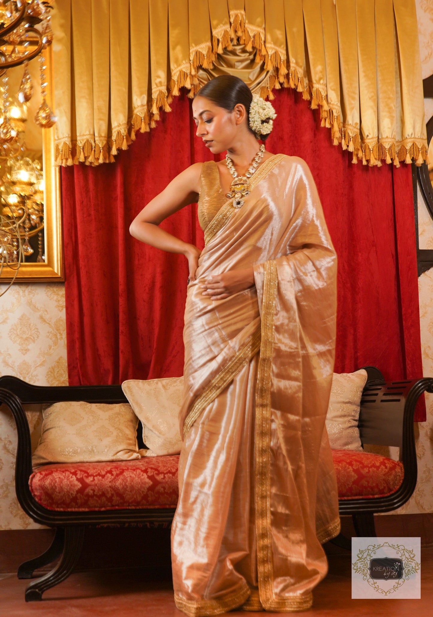Indrani Tissue Saree kreationbykj