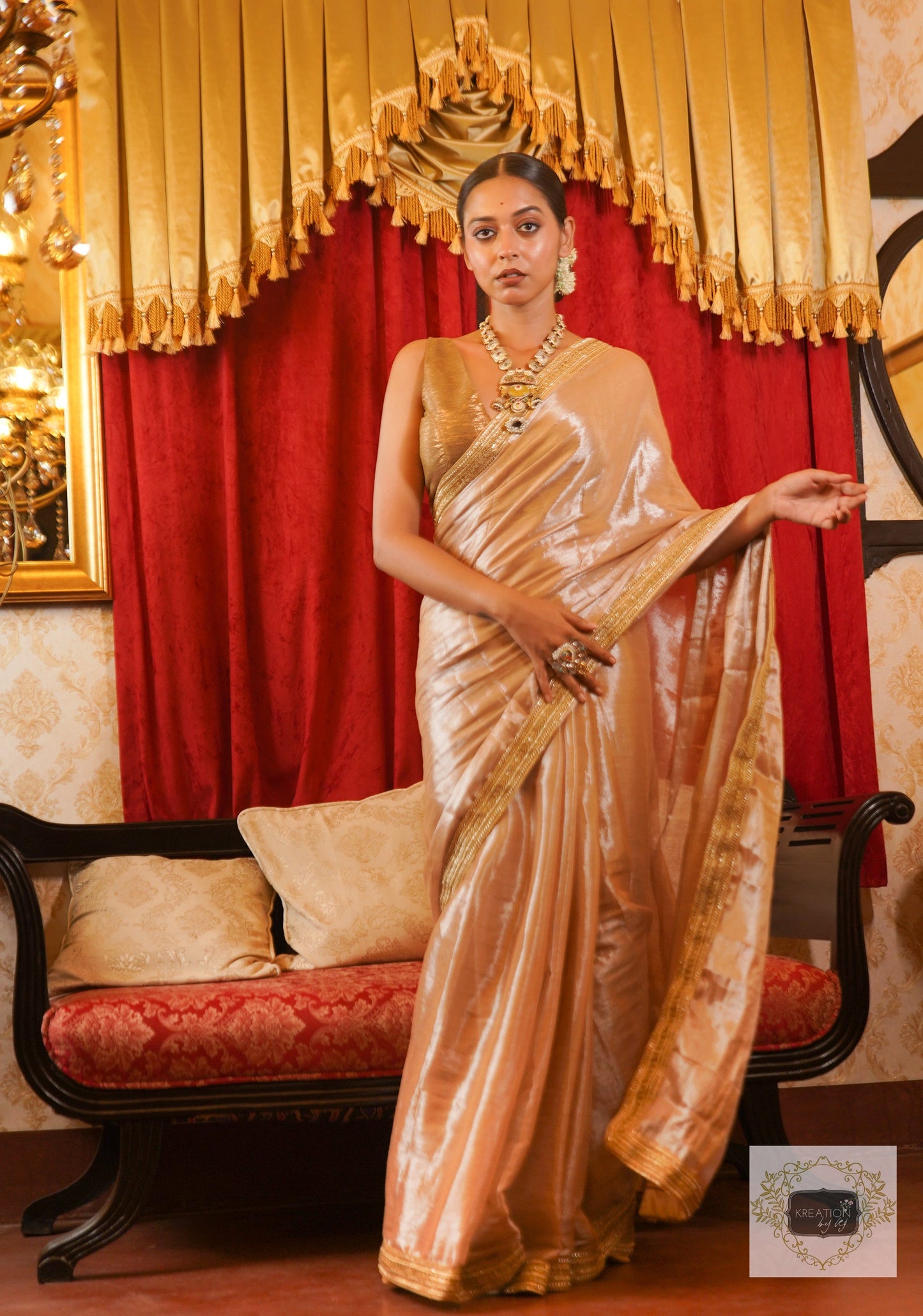 Indrani Tissue Saree kreationbykj