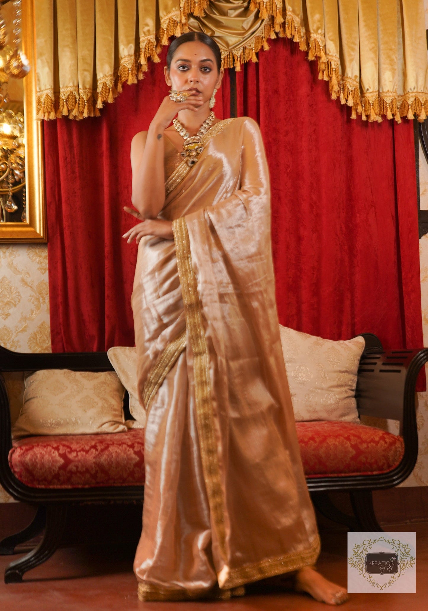 Indrani Tissue Saree kreationbykj