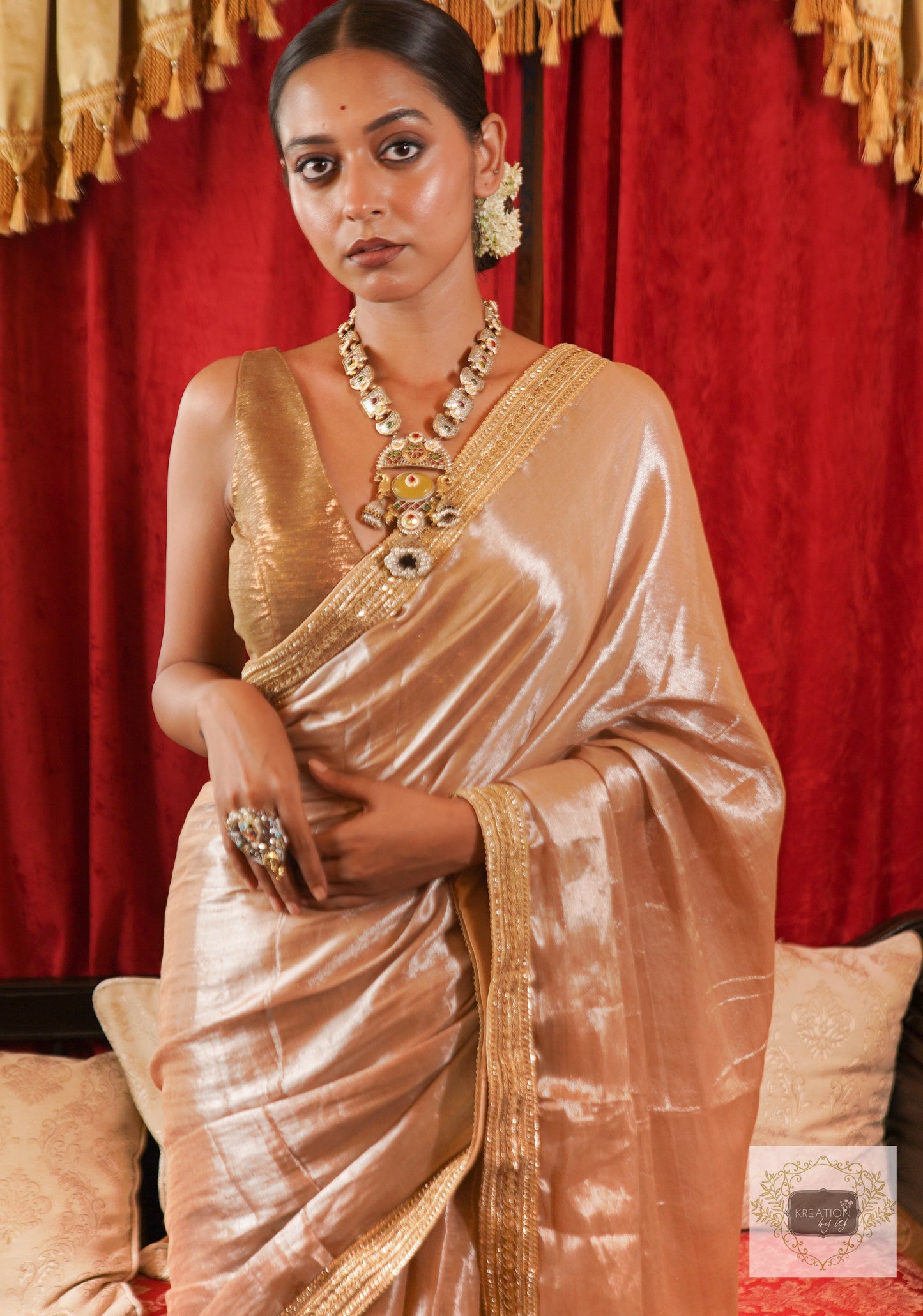 Indrani Tissue Saree kreationbykj