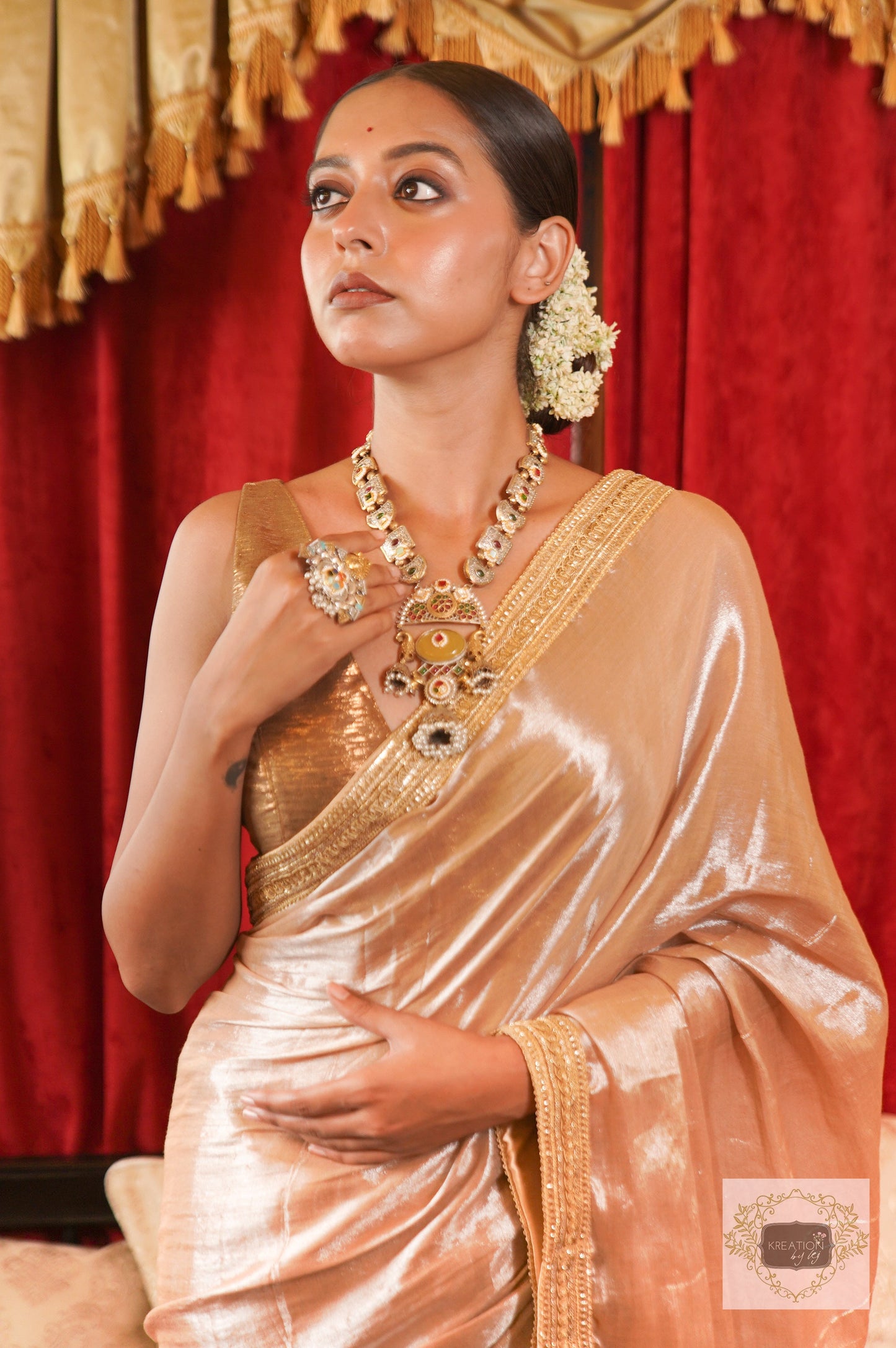 Indrani Tissue Saree kreationbykj