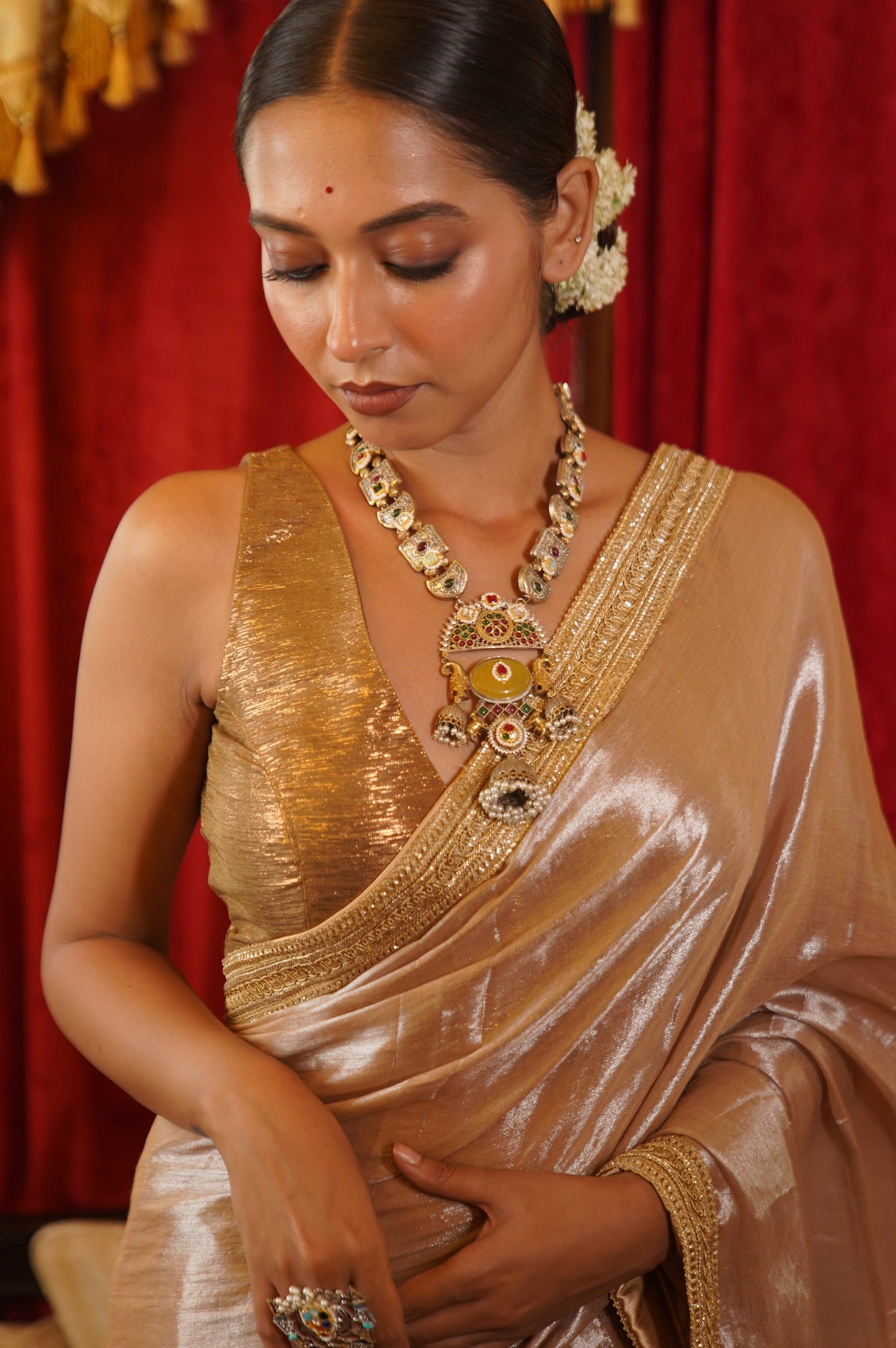 Indrani Tissue Saree kreationbykj