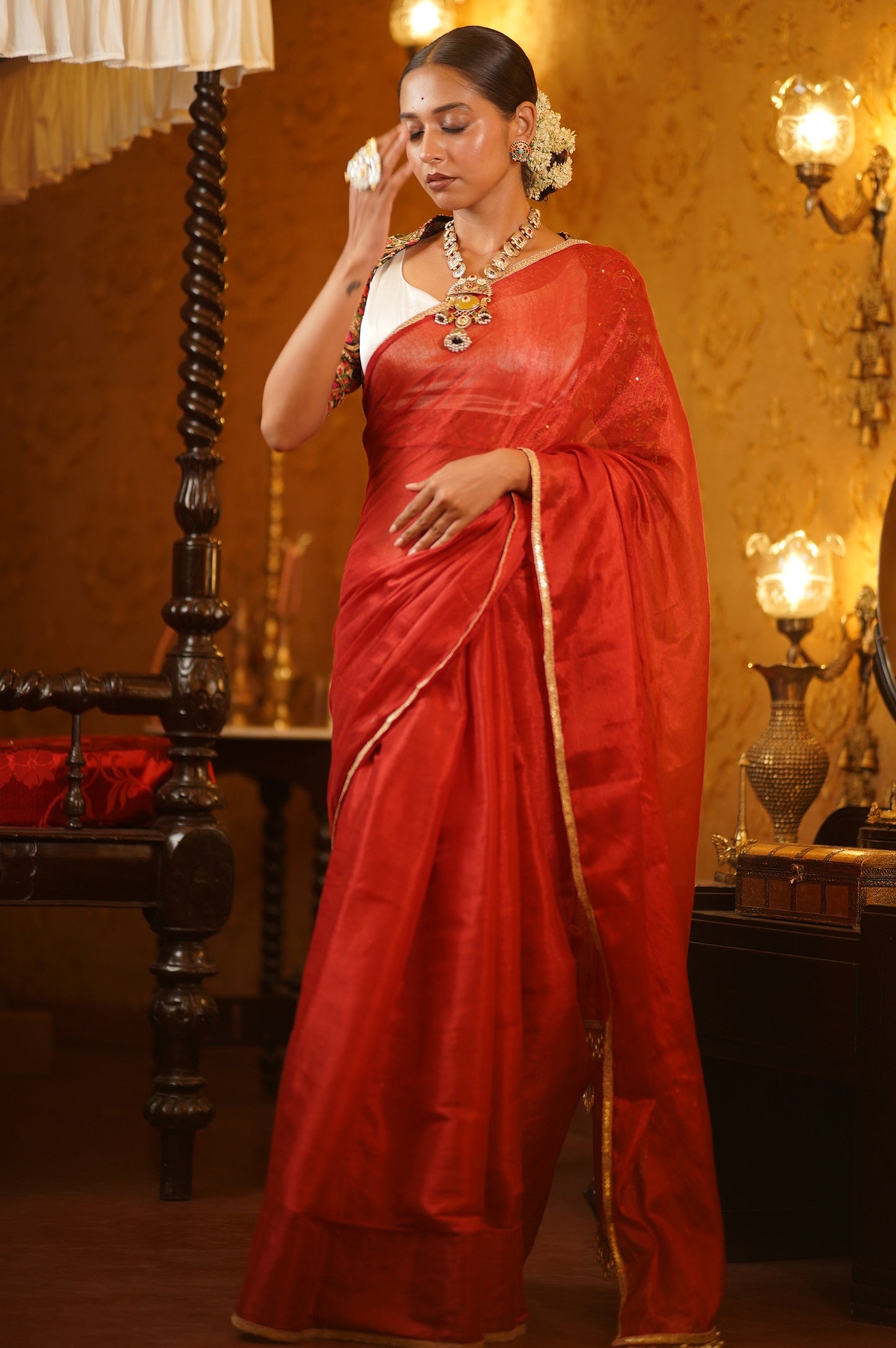 Gauri Tissue Saree kreationbykj