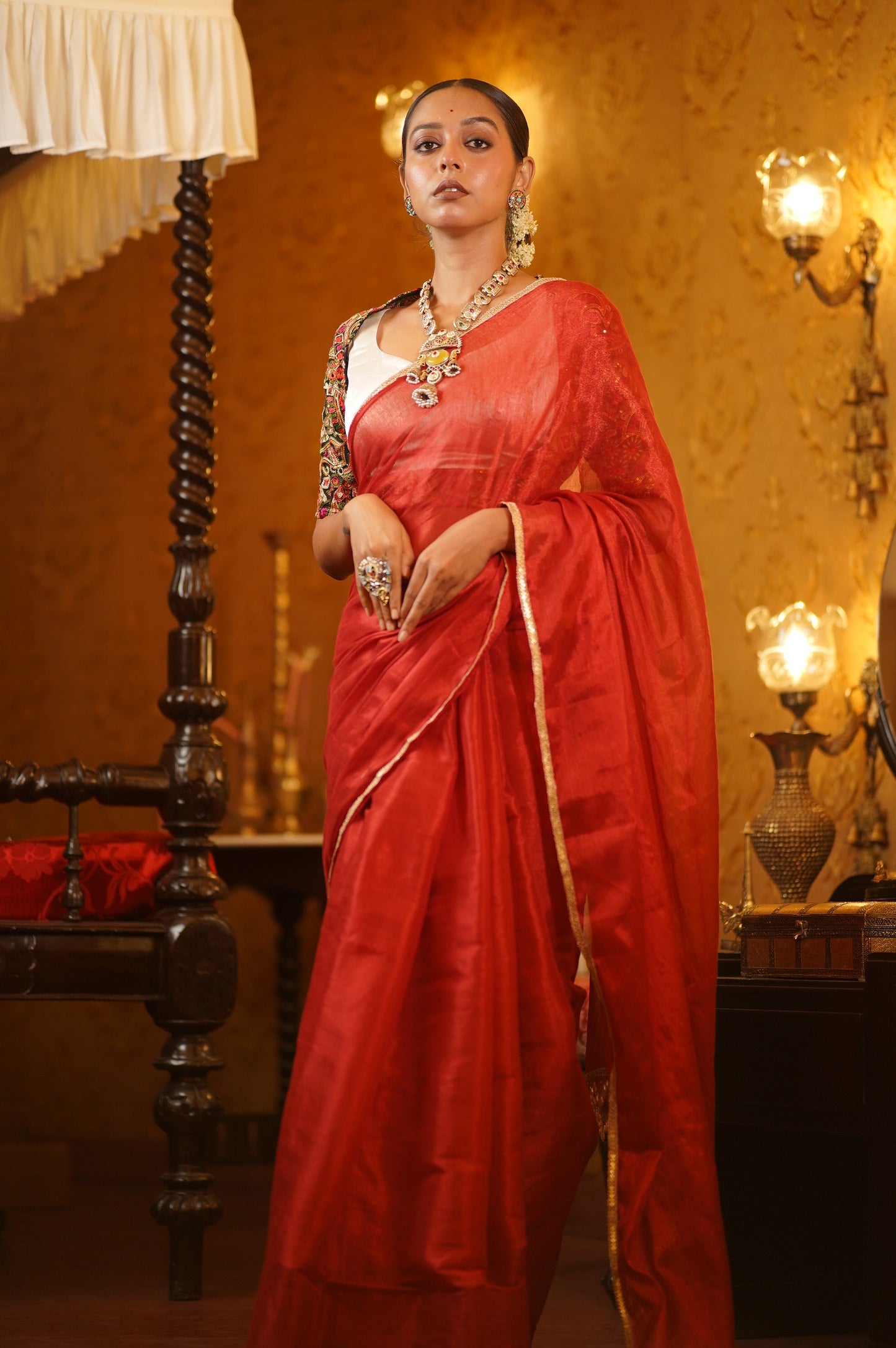 Gauri Tissue Saree kreationbykj