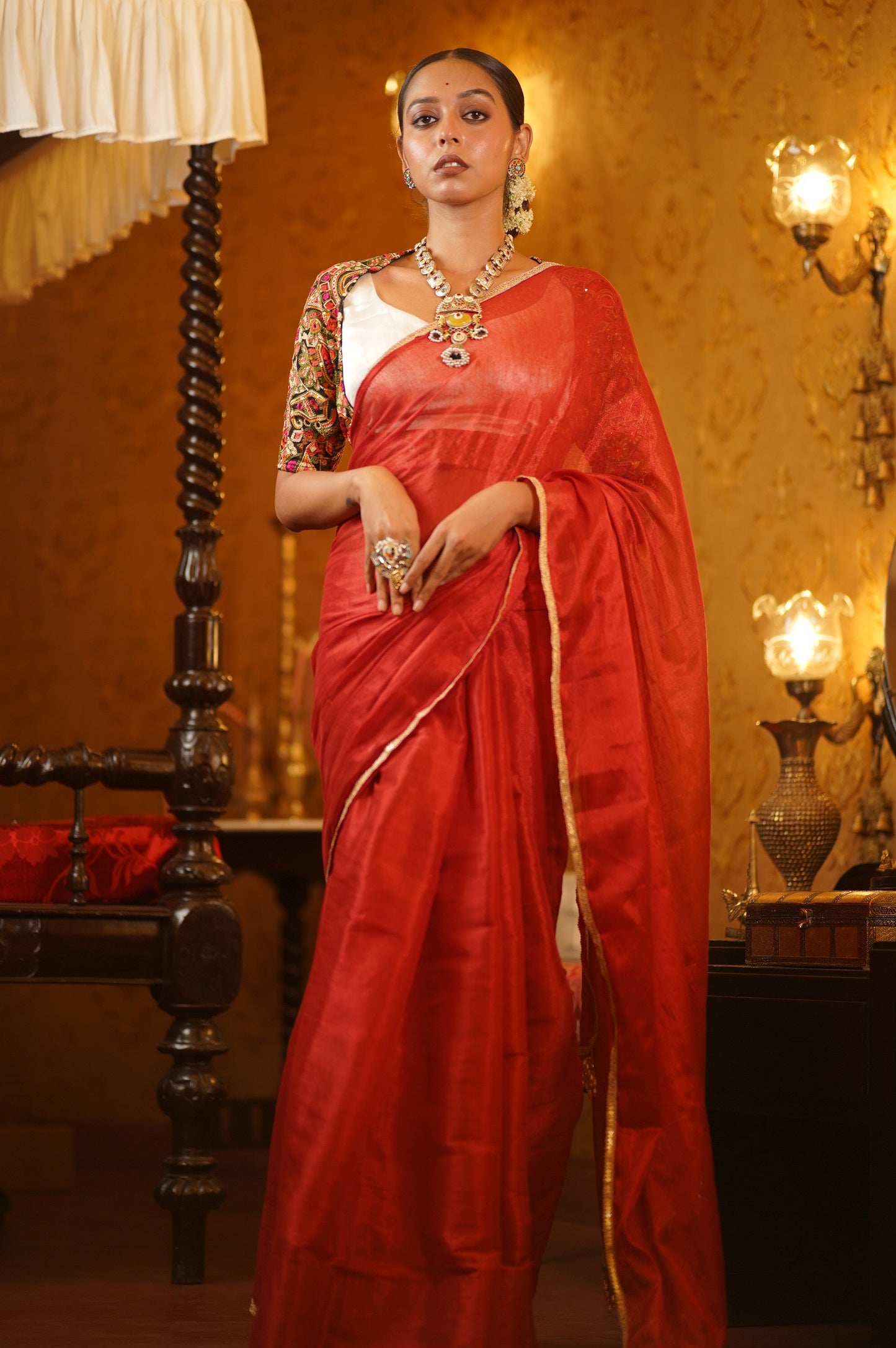 Gauri Tissue Saree kreationbykj