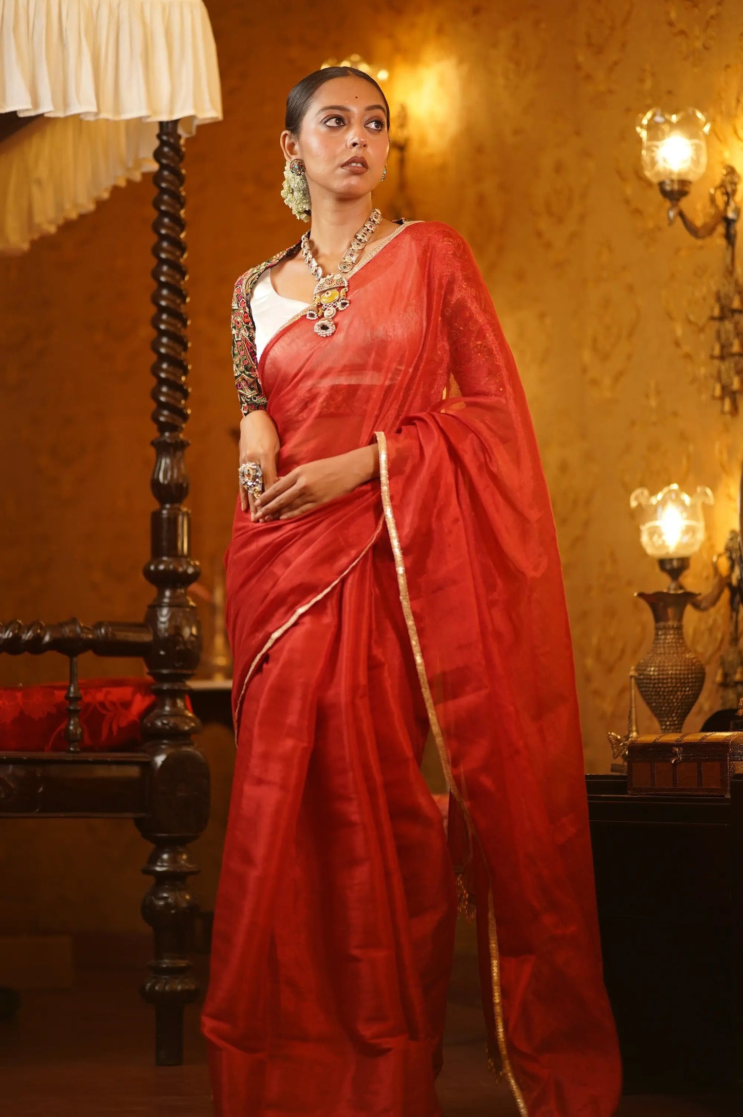 Gauri Tissue Saree kreationbykj