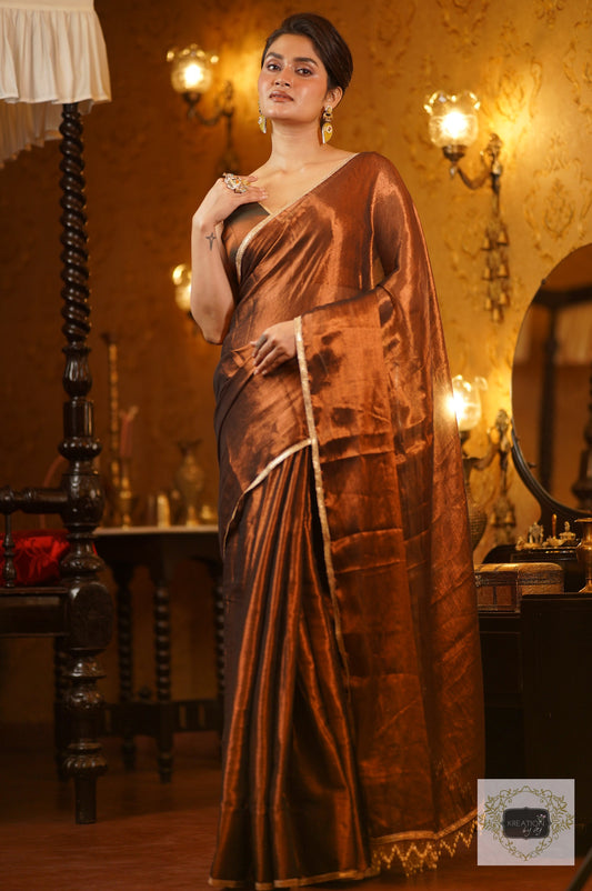 Bhavya Mul Tissue Saree kreationbykj