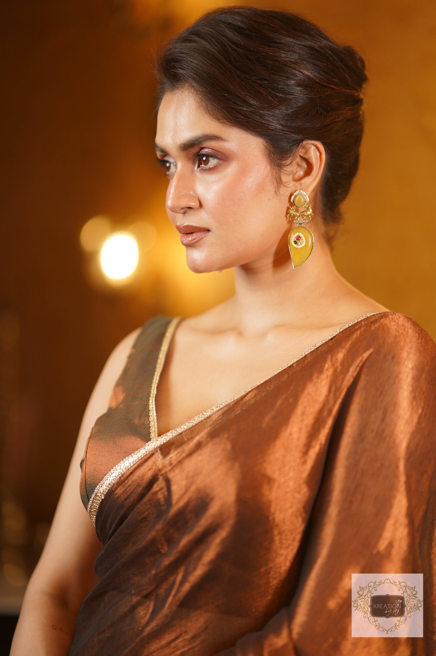 Bhavya Mul Tissue Saree kreationbykj
