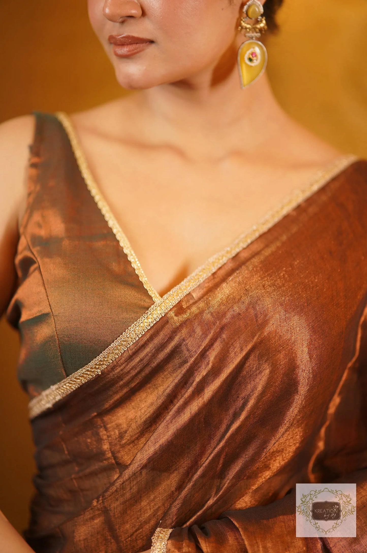 Bhavya Mul Tissue Saree kreationbykj