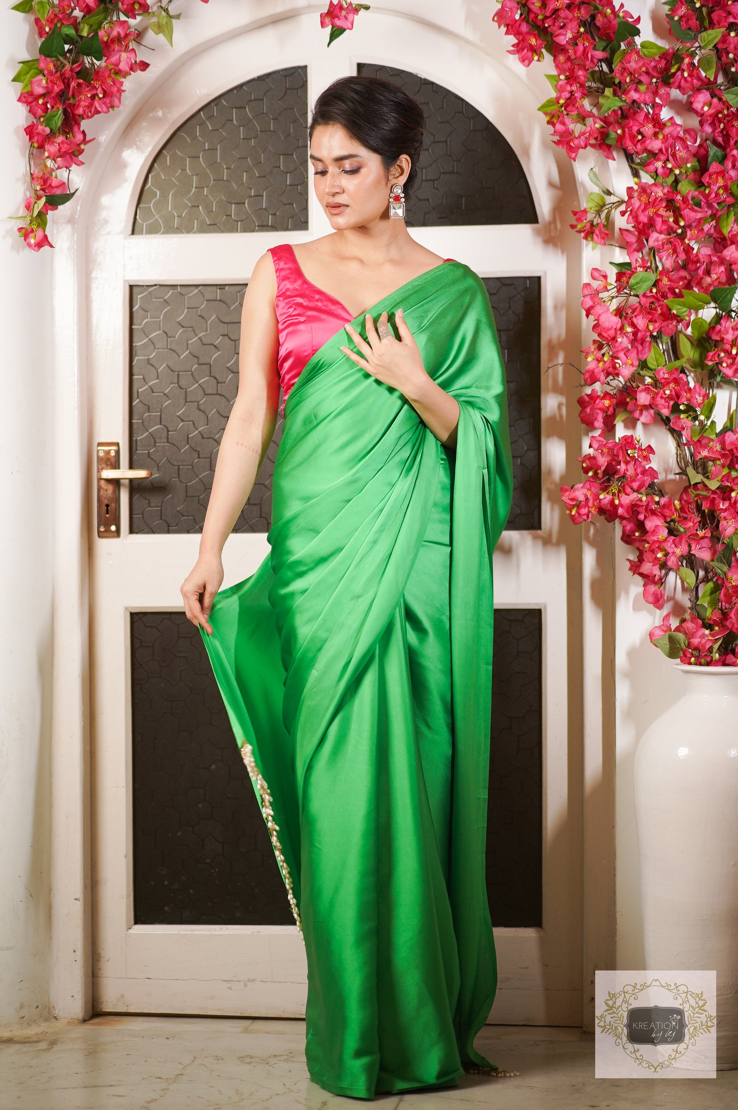 Tia Satin Silk Saree
