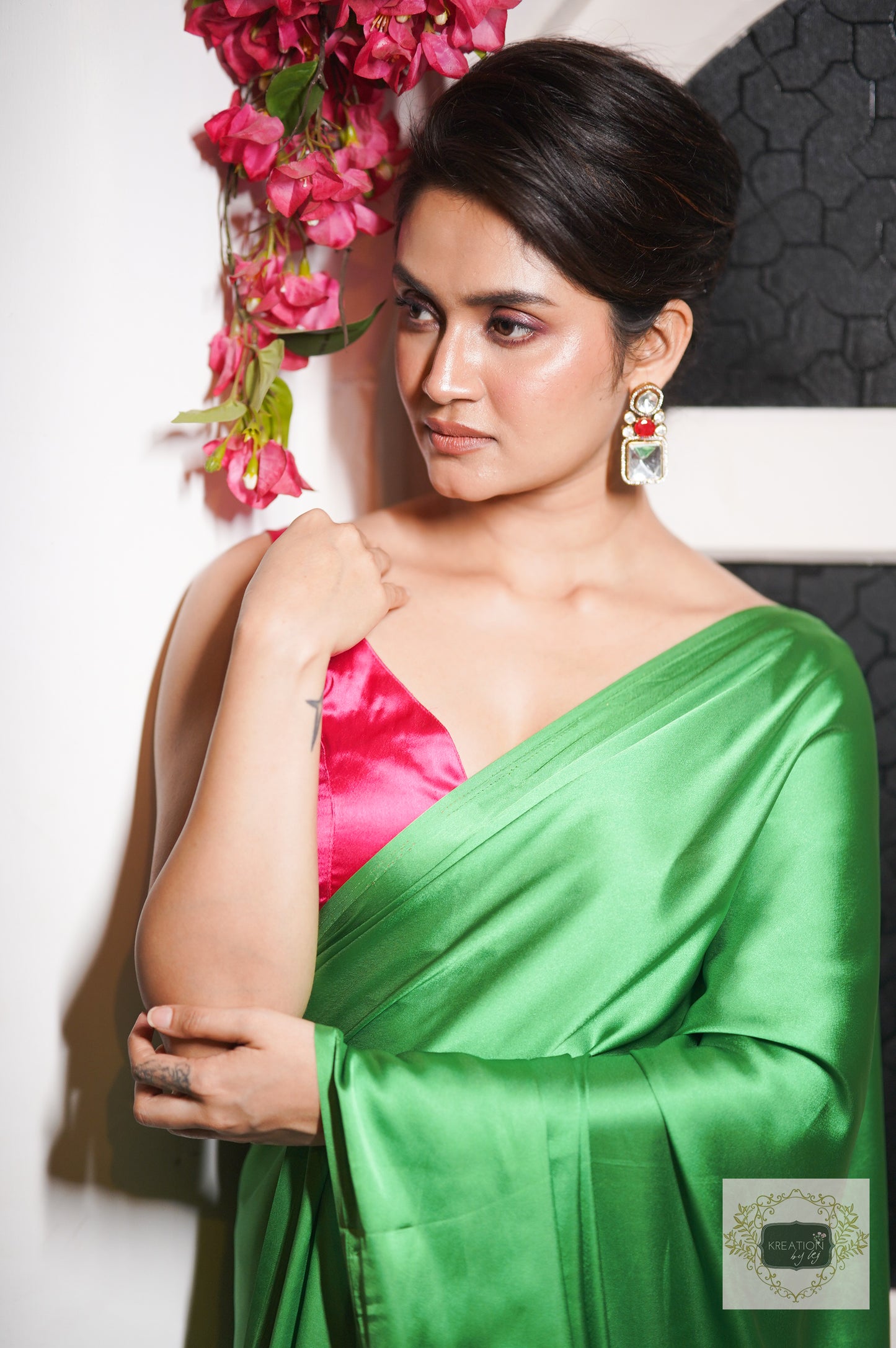 Tia Satin Silk Saree
