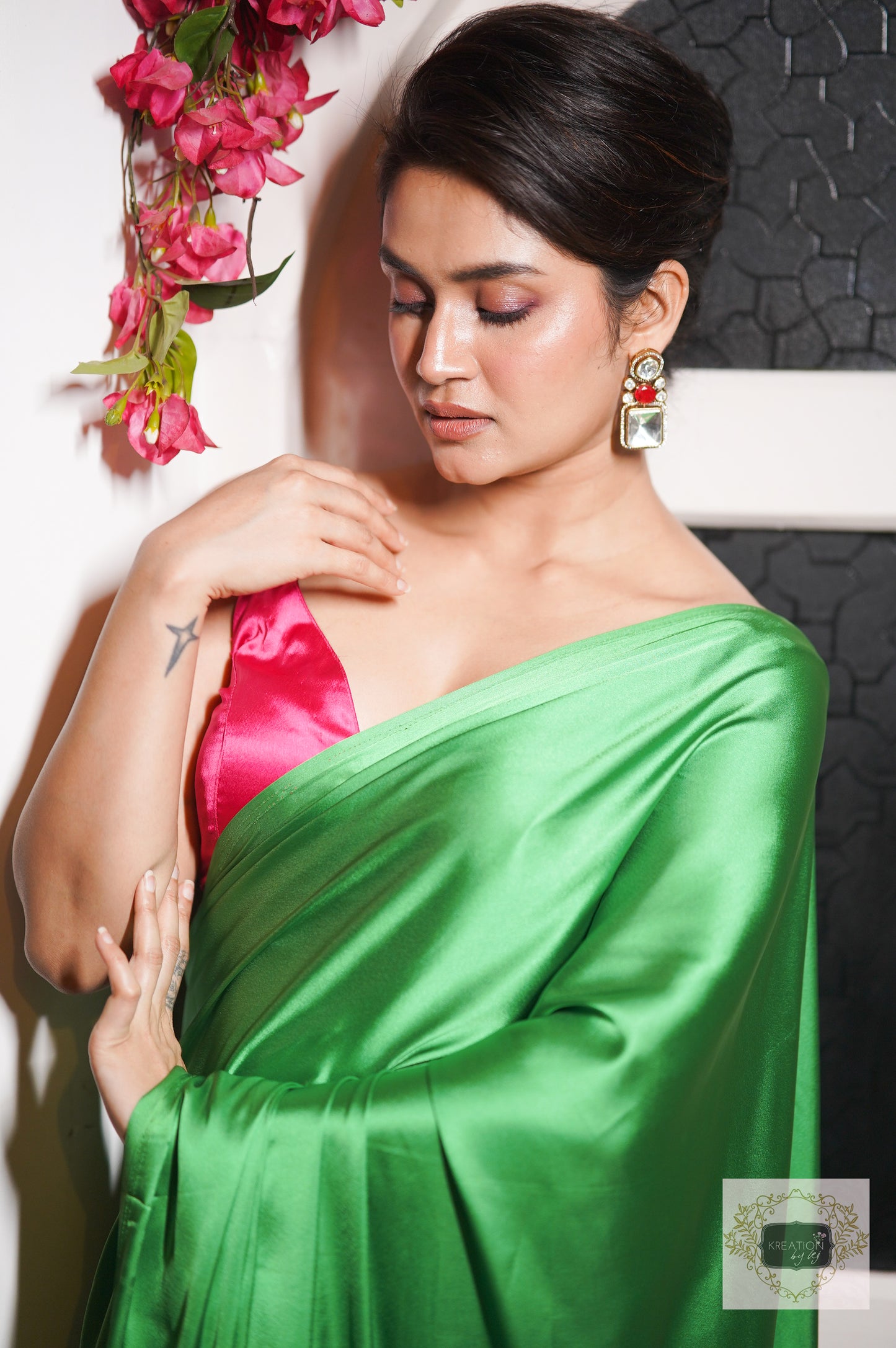 Tia Satin Silk Saree