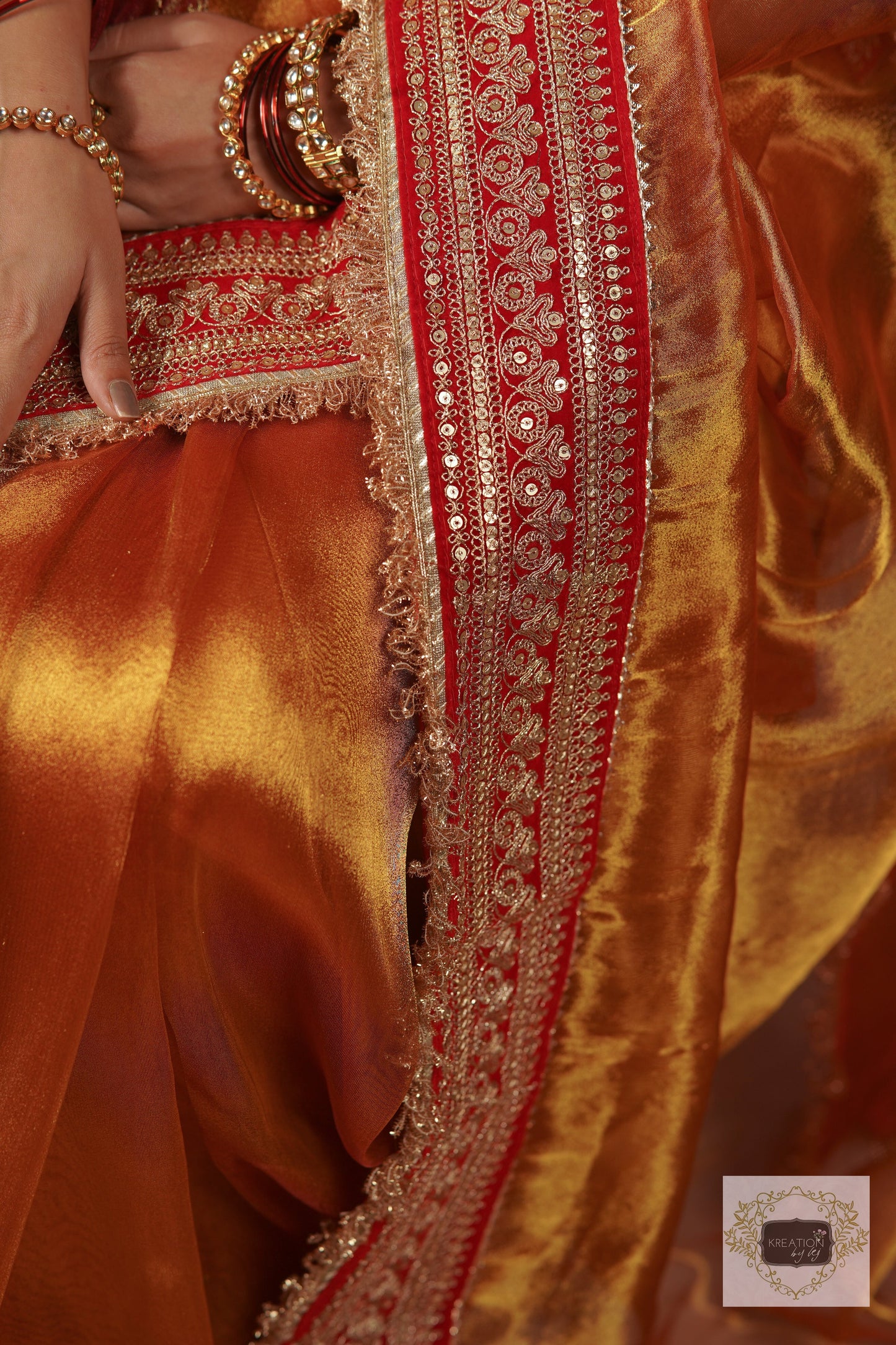 Eternal Elegance Banno Saree kreationbykj