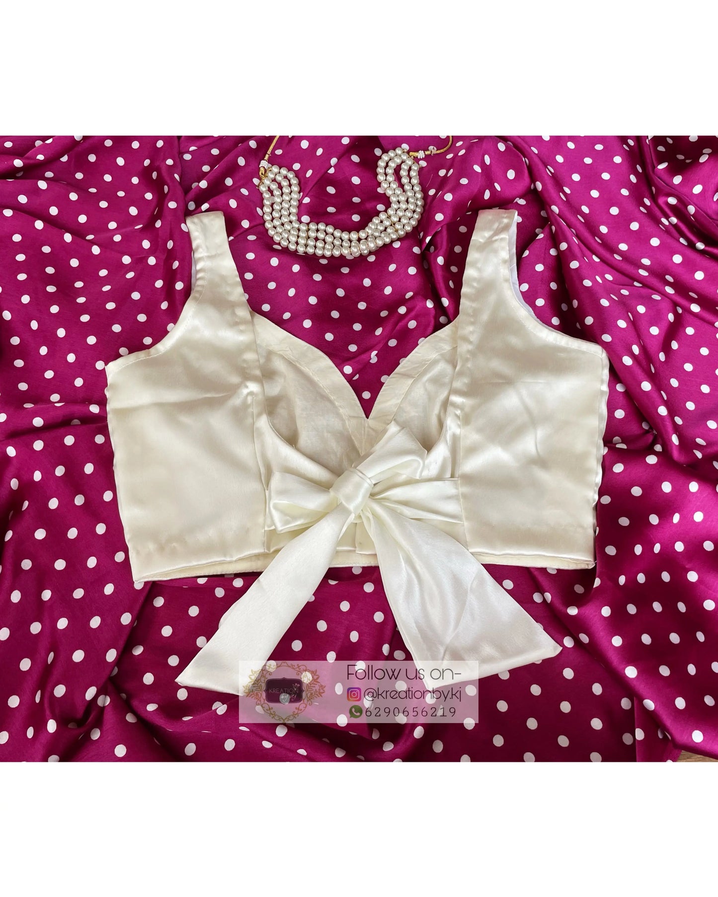 Snow Flake Sleeveless Blouse kreationbykj