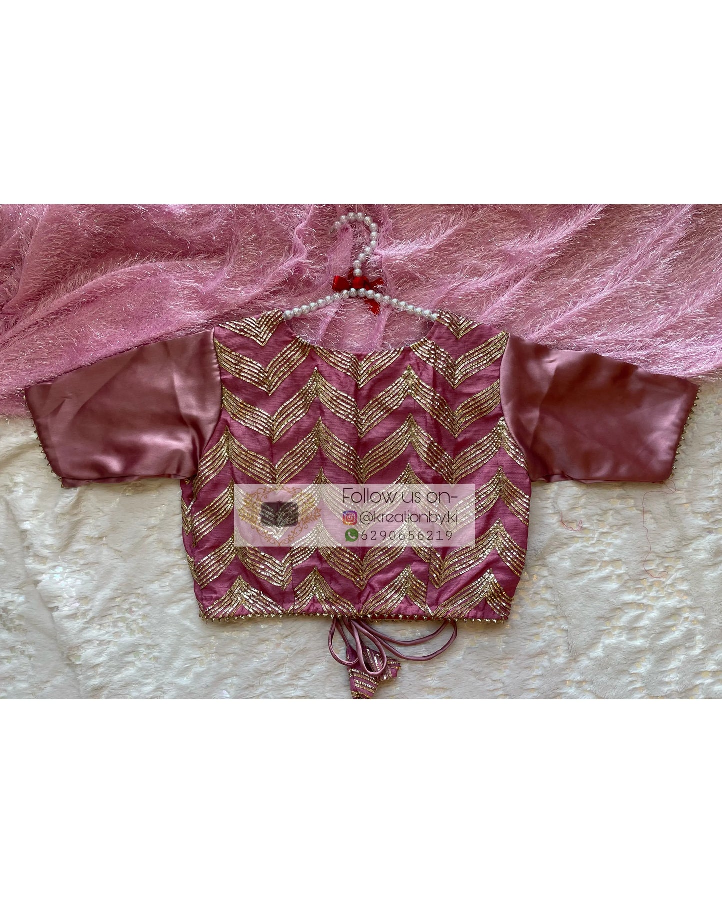 Mauve Maharani Blouse kreationbykj