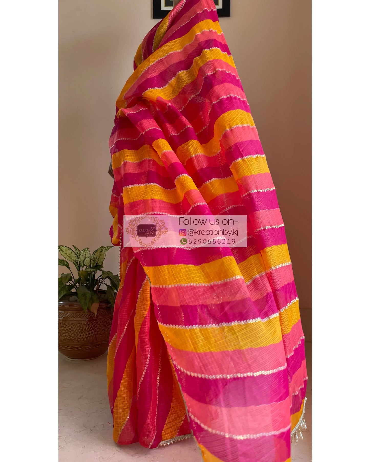 Pride Leheriya Saree - kreationbykj