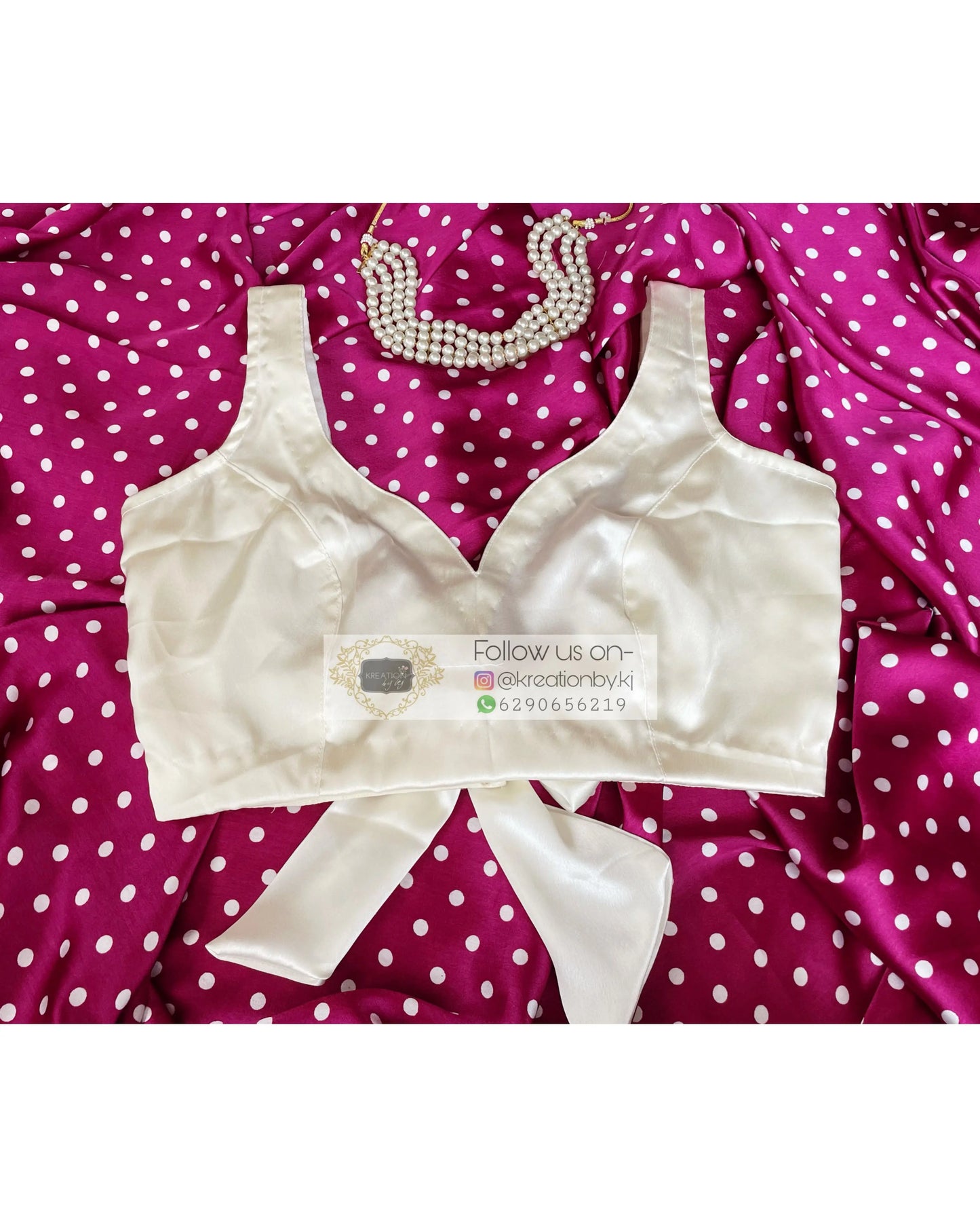 Snow Flake Sleeveless Blouse kreationbykj