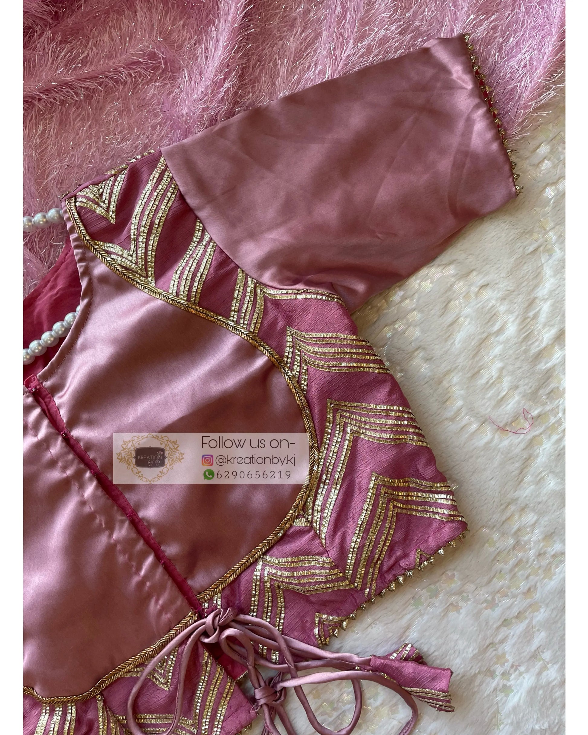 Mauve Maharani Blouse kreationbykj