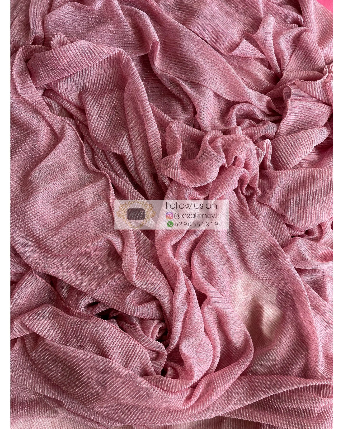 Mauve Shimmer Pleated Net Saree for First Date kreationbykj