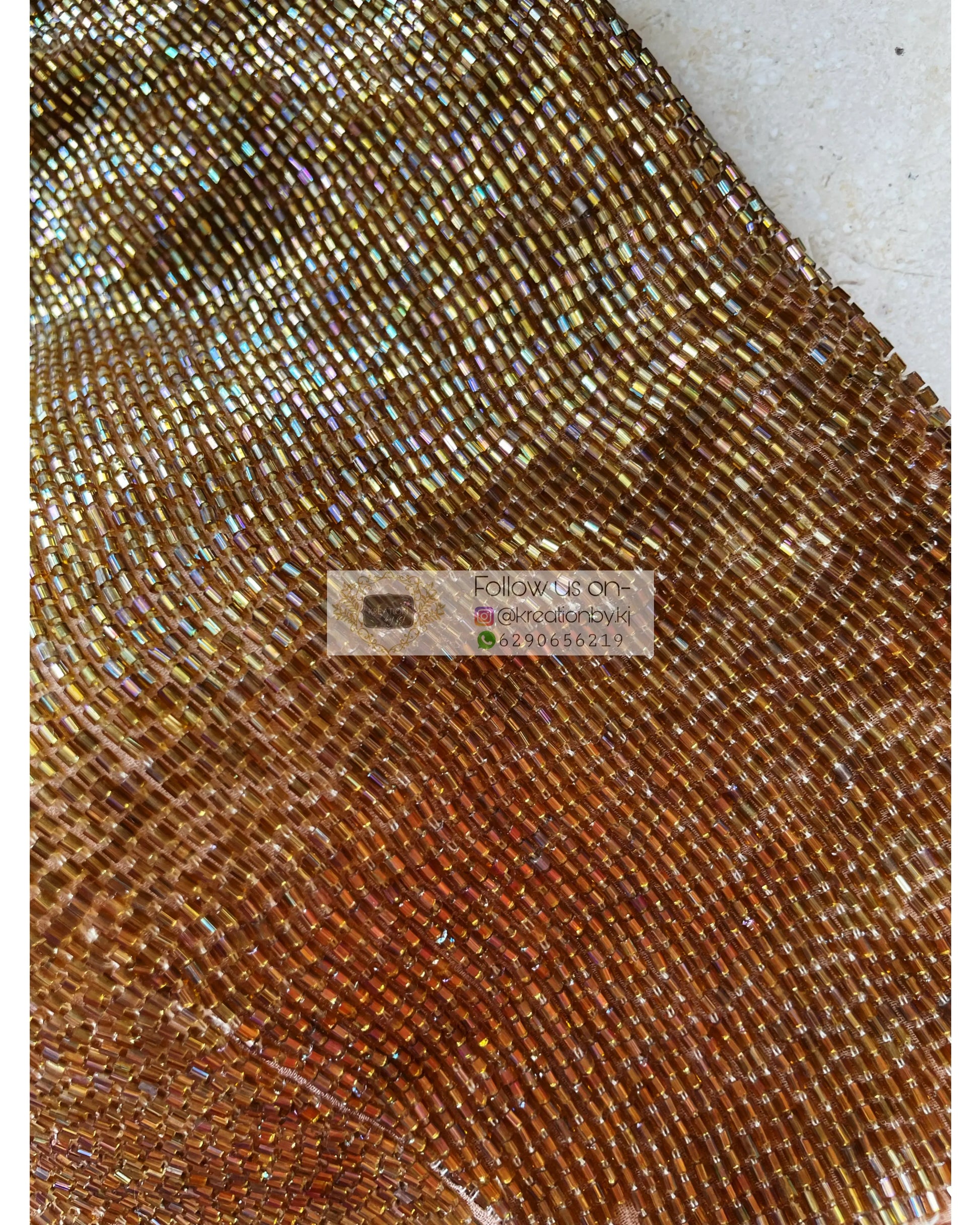 Glam Golden Blouse Piece - kreationbykj