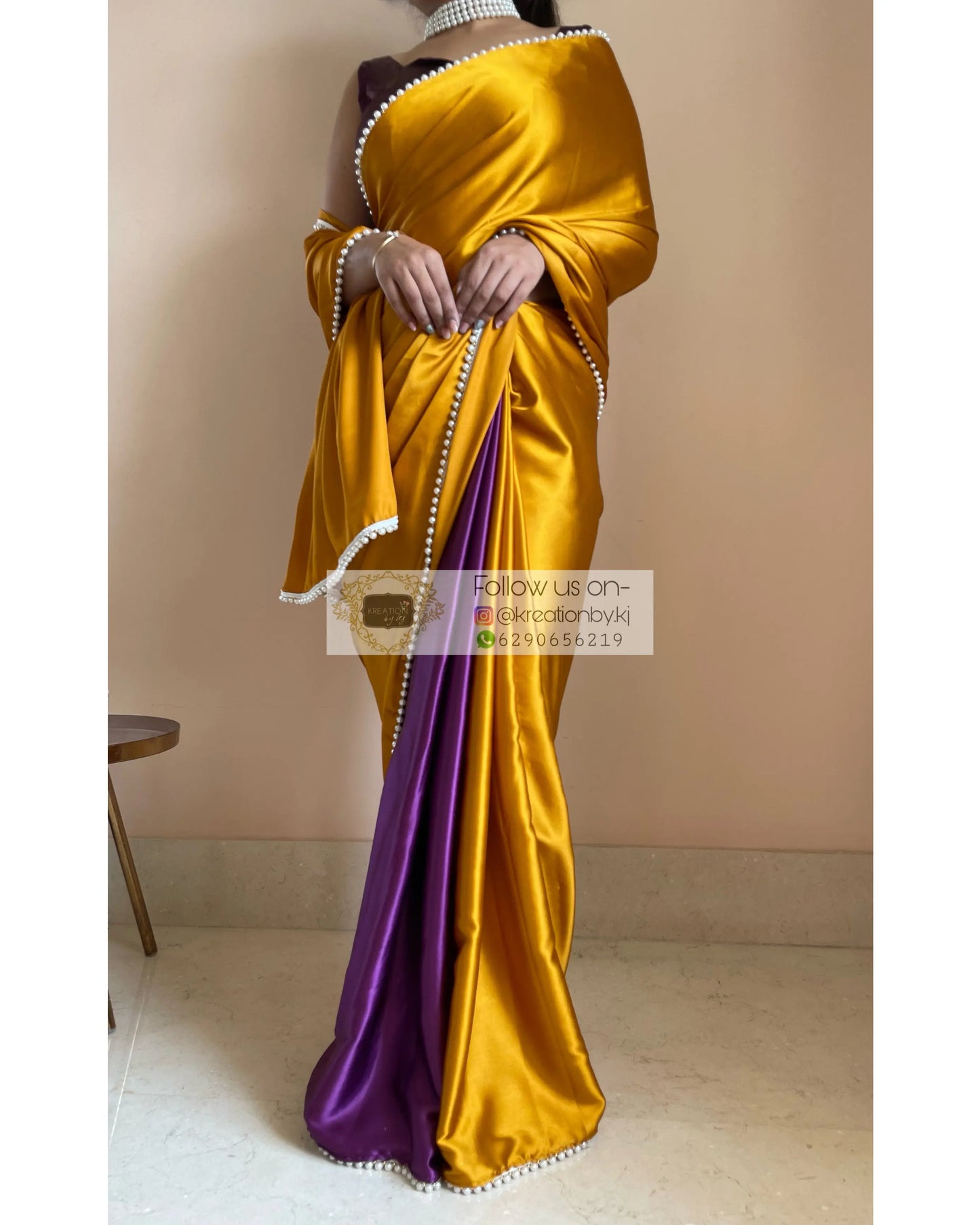 Banoffee Pie Two in One Saree - kreationbykj