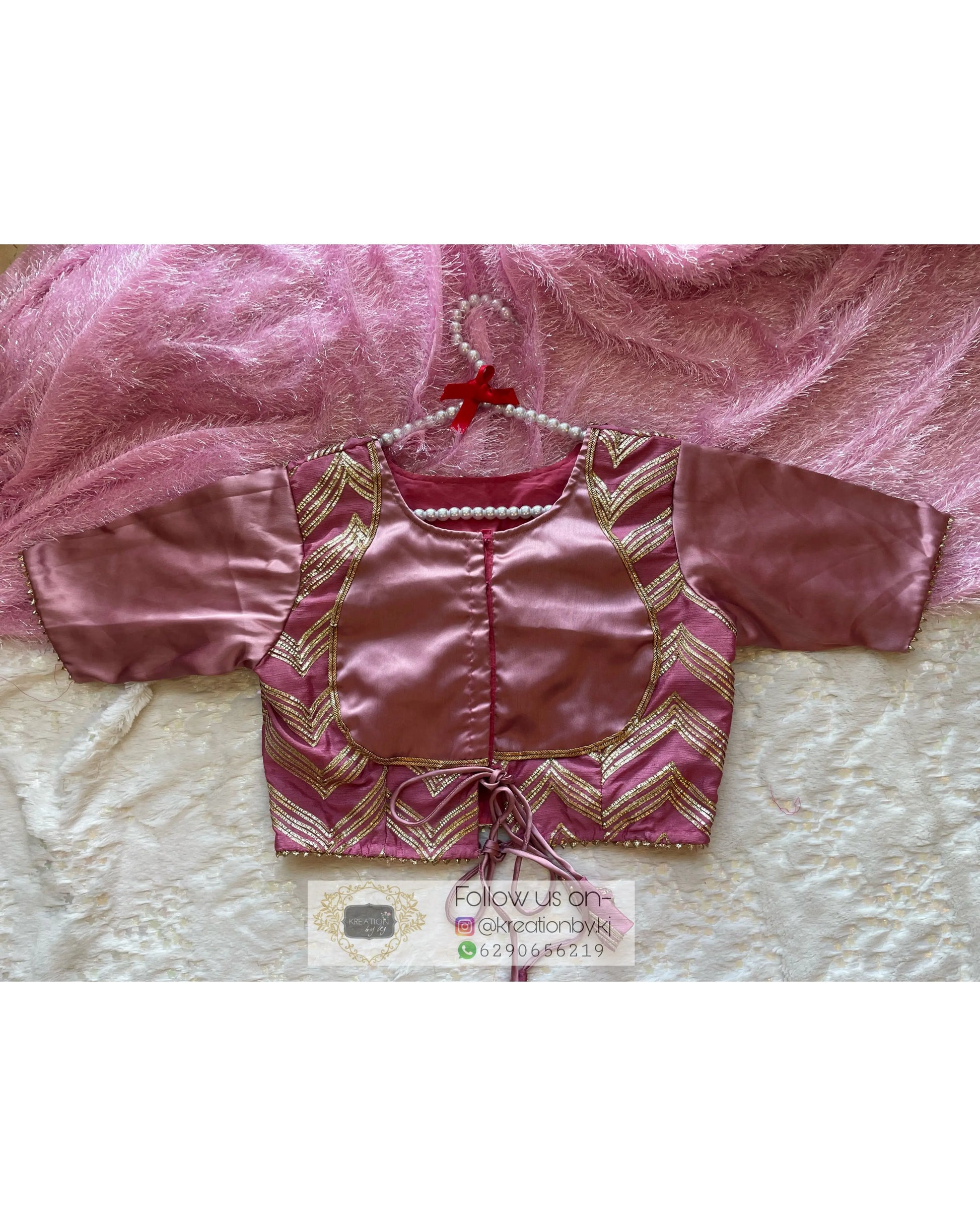 Mauve Maharani Blouse kreationbykj