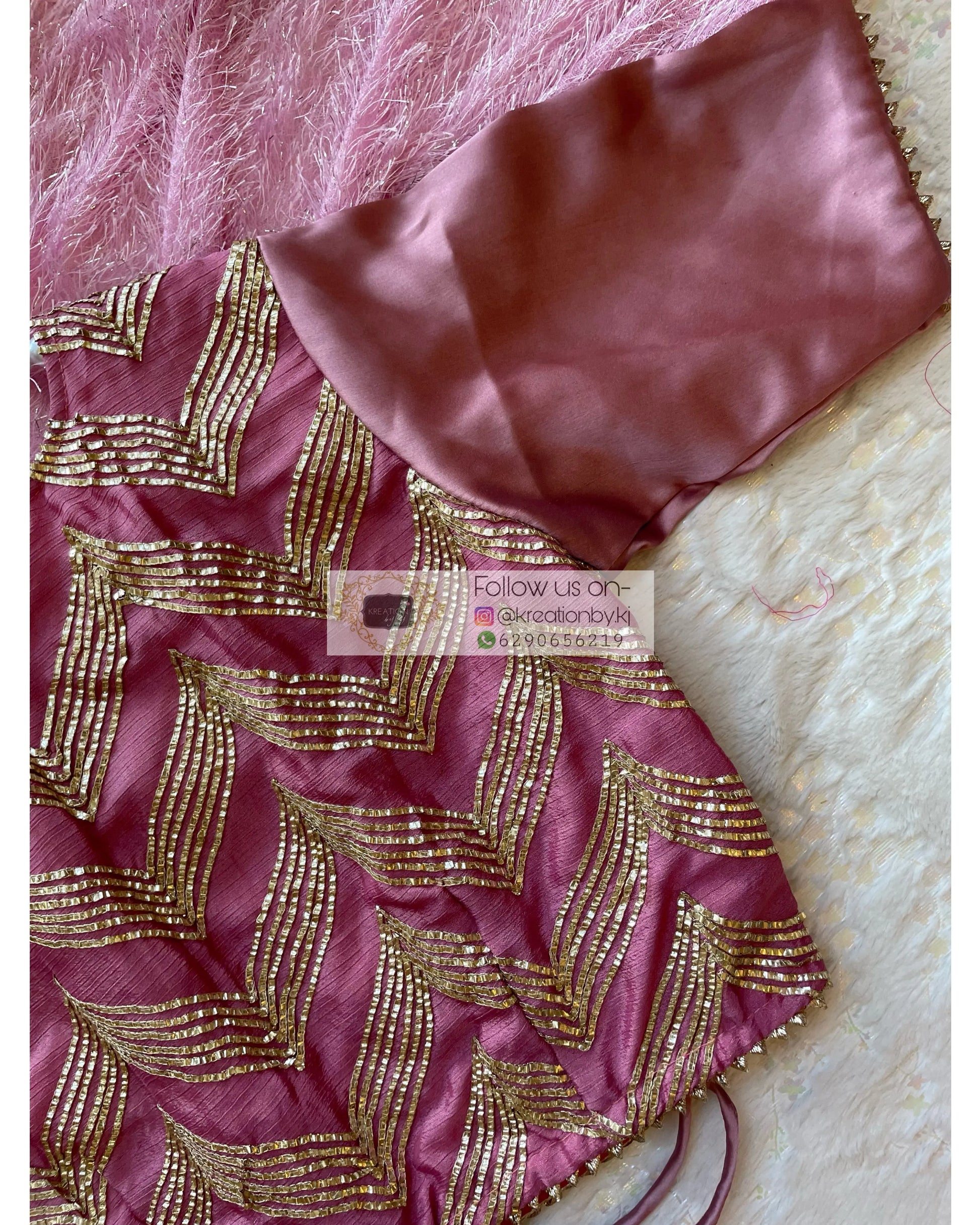 Mauve Maharani Blouse kreationbykj