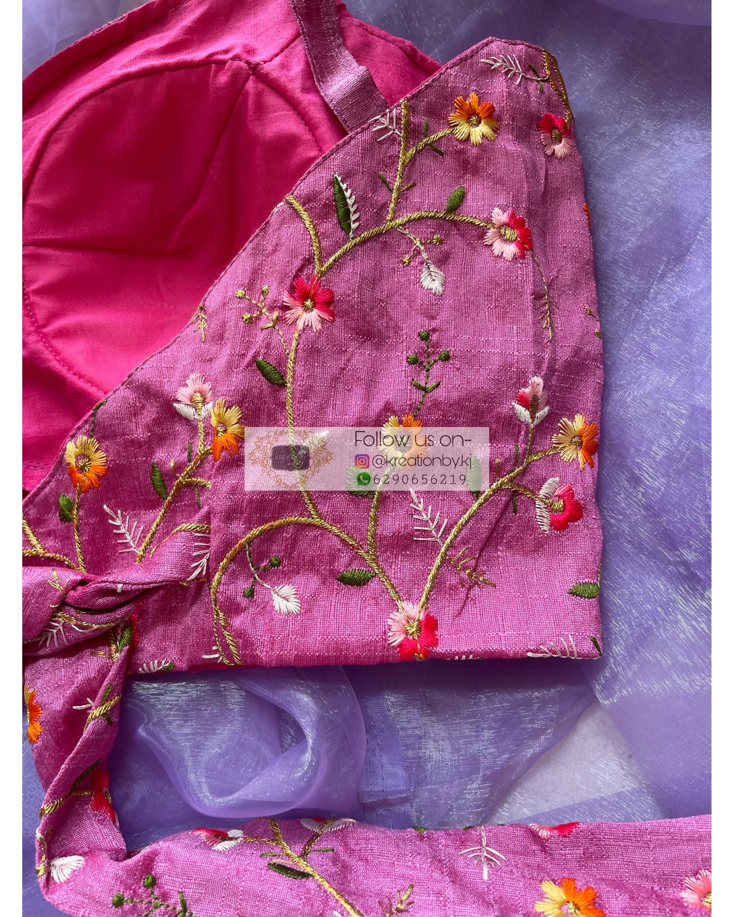 Lily Mauve Strappy Blouse - kreationbykj