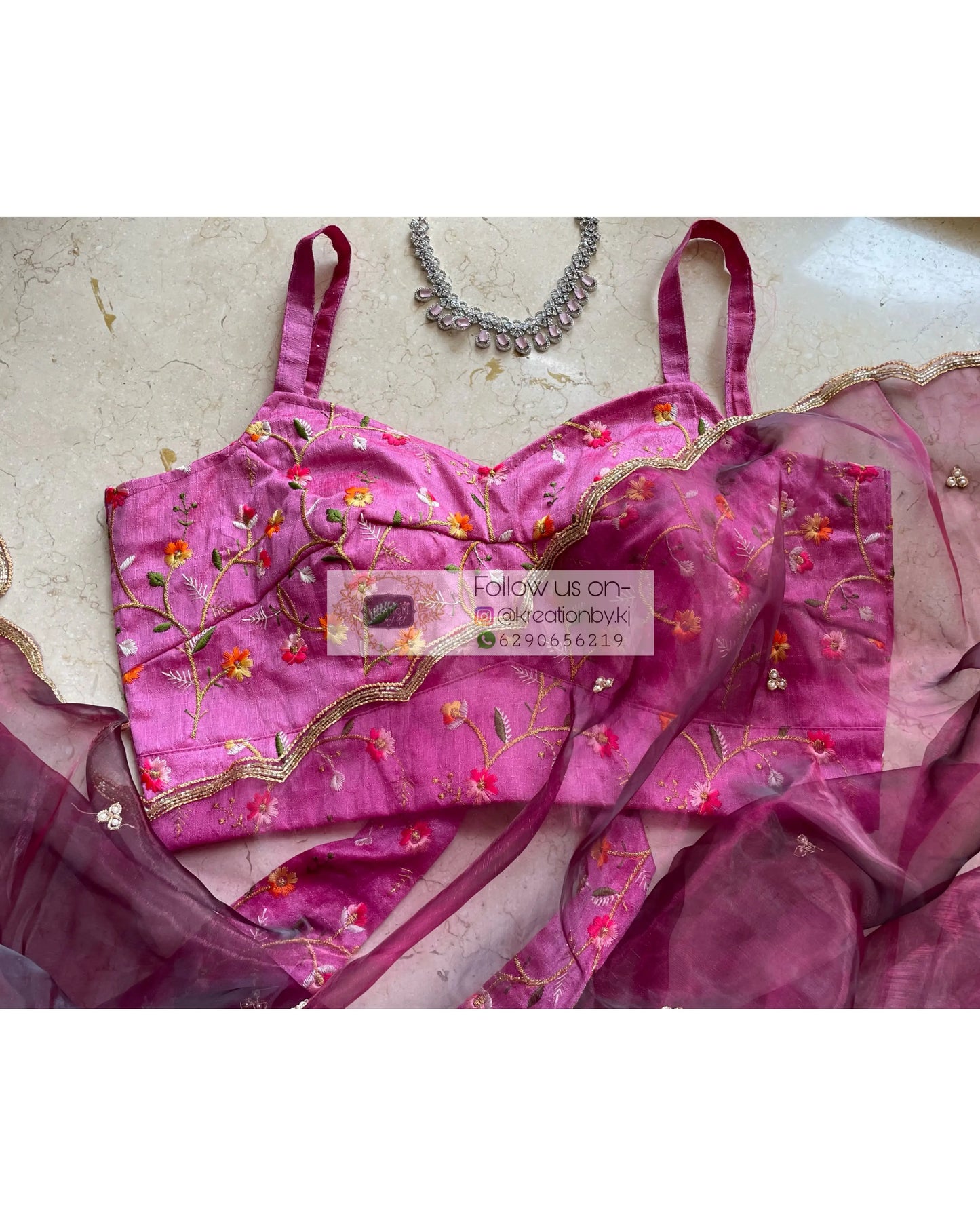 Lily Mauve Strappy Blouse - kreationbykj