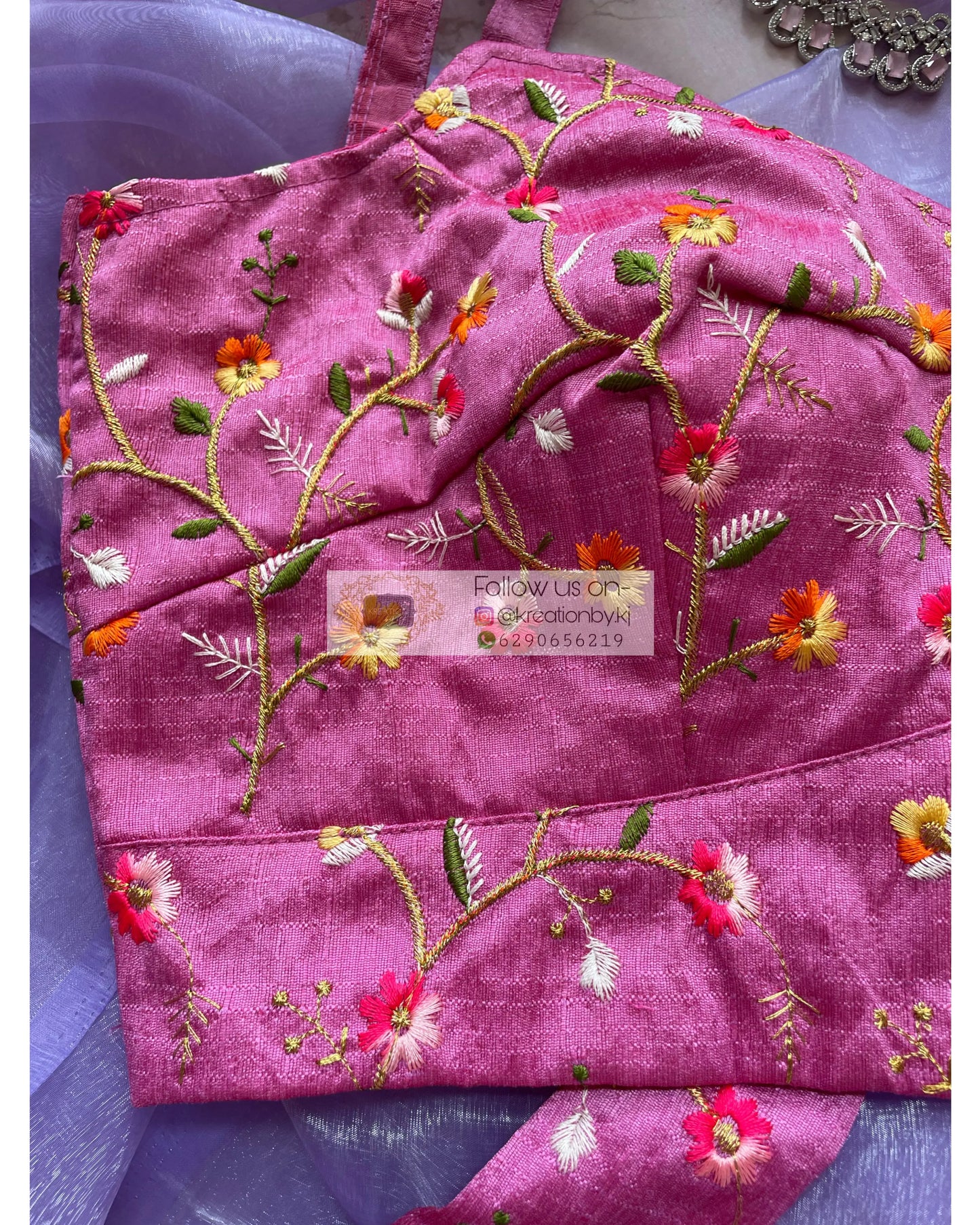 Lily Mauve Strappy Blouse - kreationbykj