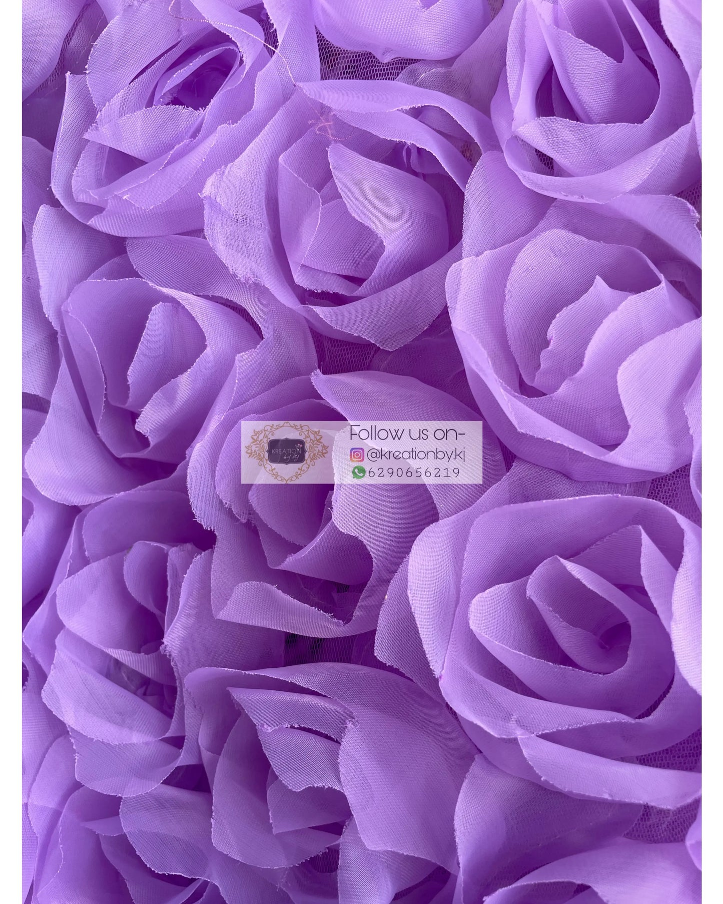 Lavender Drama Queen Net Saree kreationbykj
