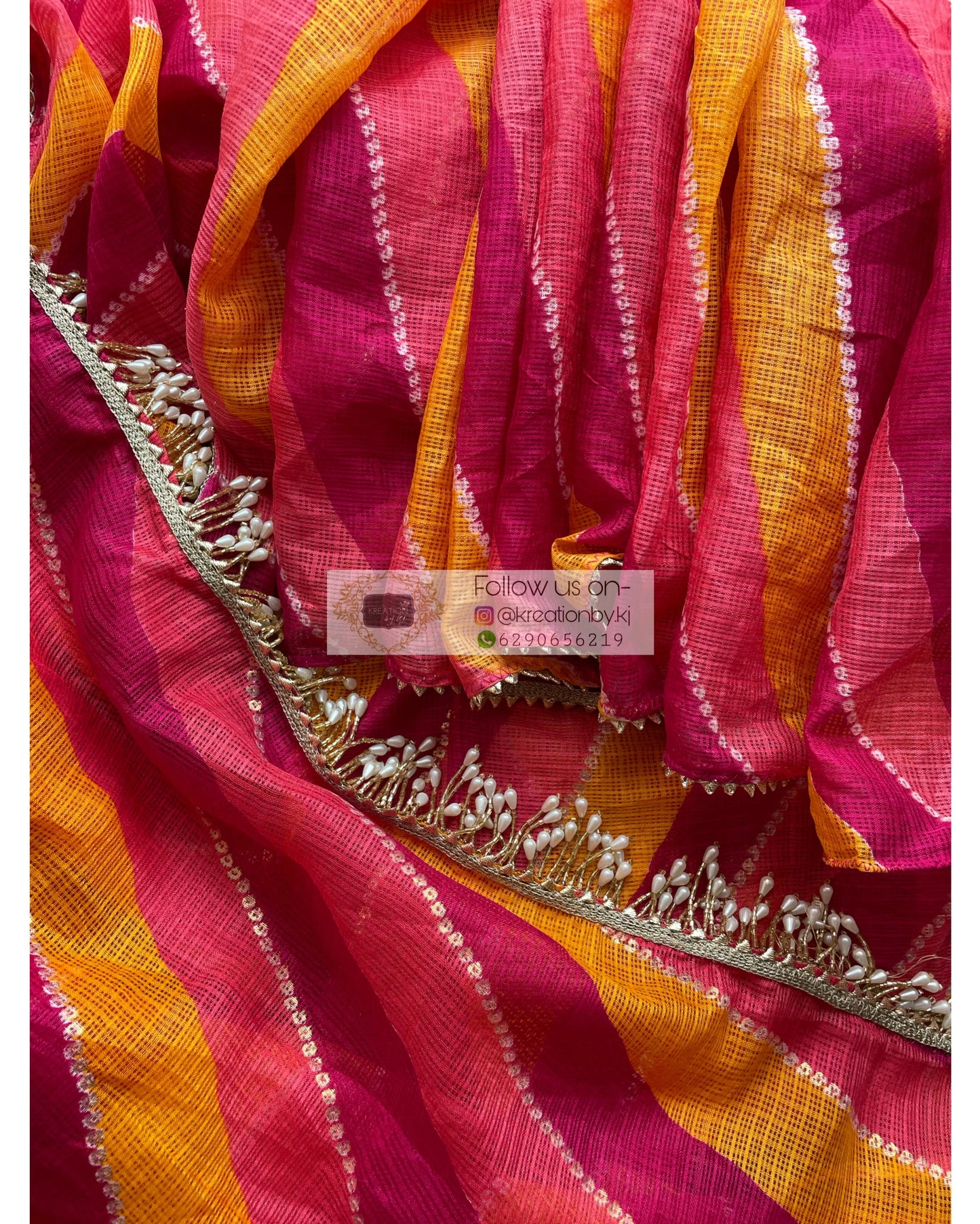 Pride Leheriya Saree - kreationbykj