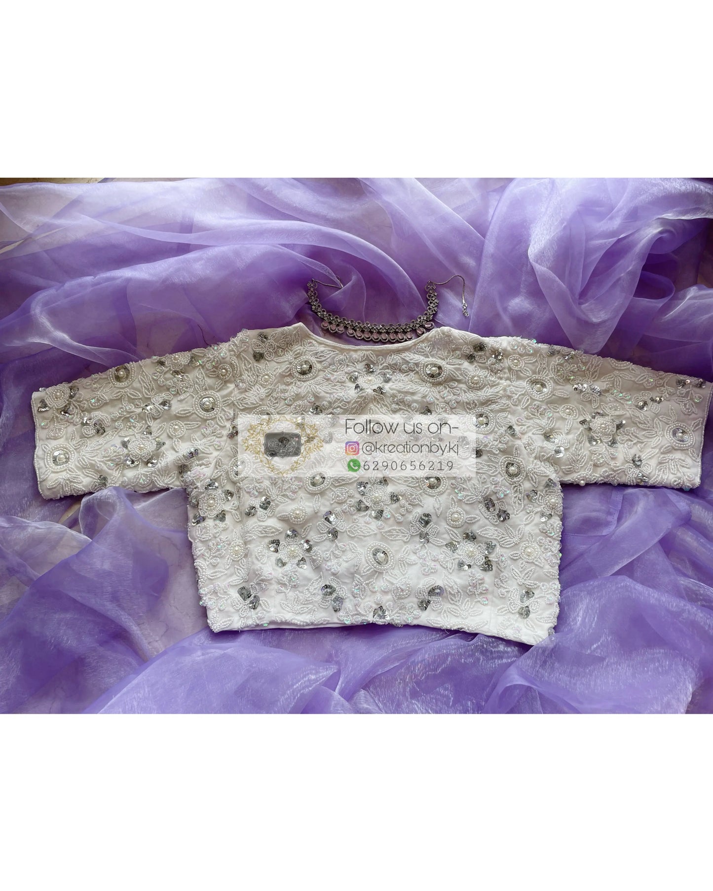 white blouse for christian wedding - kreationbykj