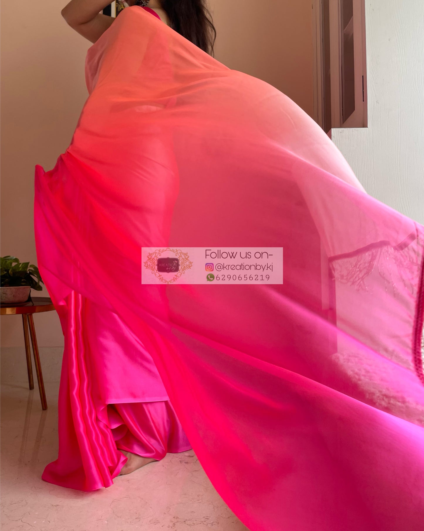 Pink Paradise Ombré Saree