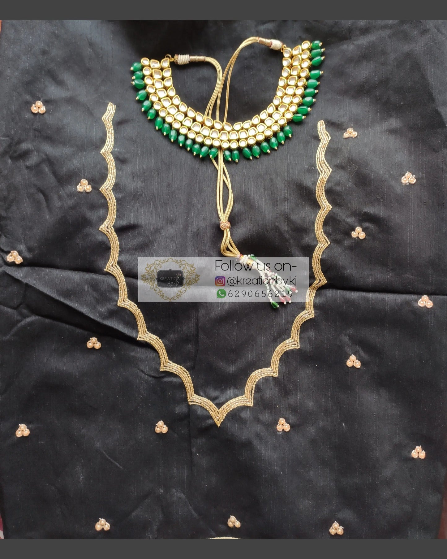 Maroon glass tissue saree with Handembroidered scalloping - kreationbykj