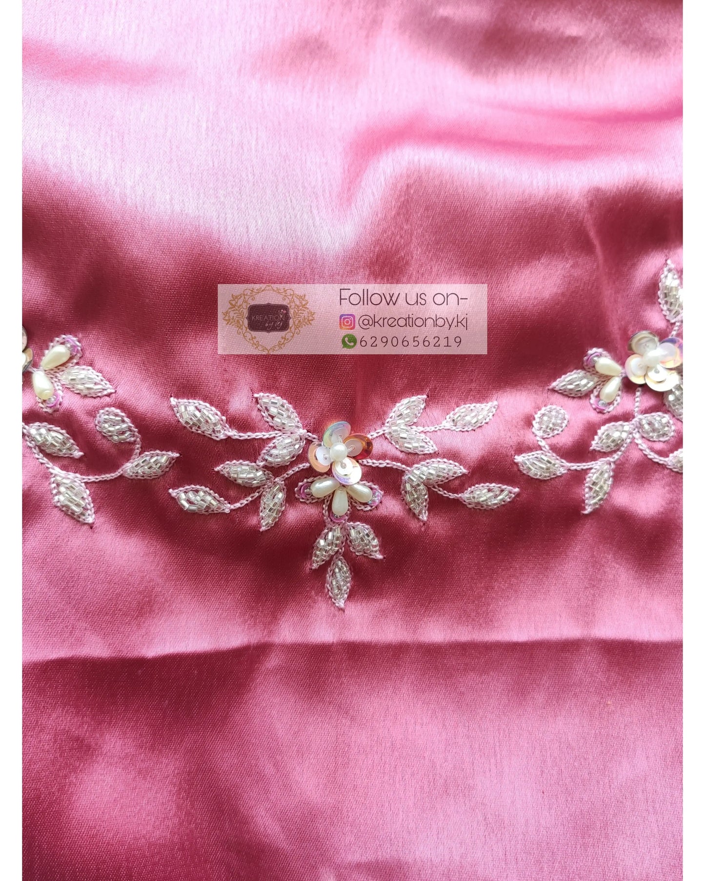 White Organza Silk Chandani Saree - kreationbykj