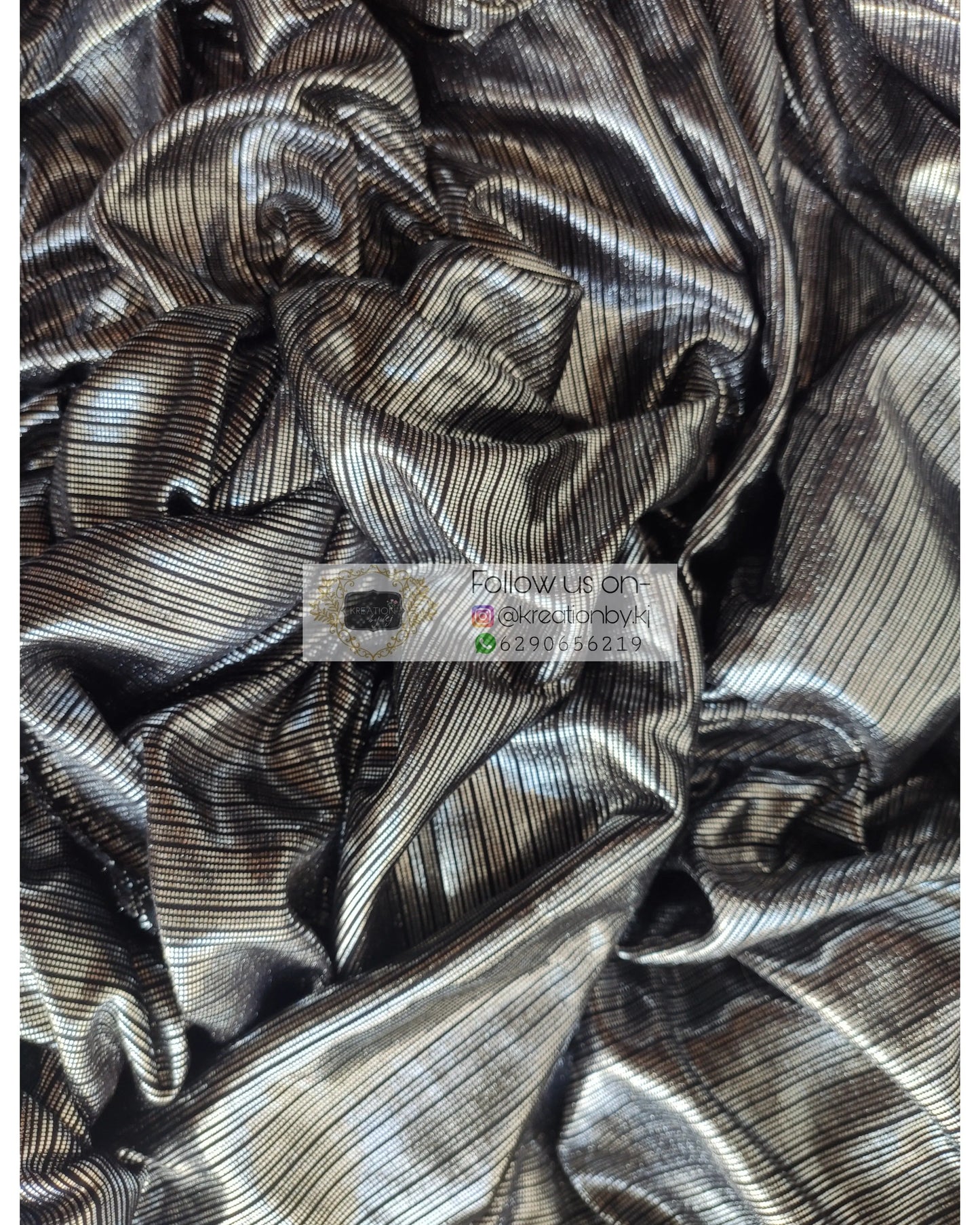 Black And Silver Cocktail Saree - kreationbykj