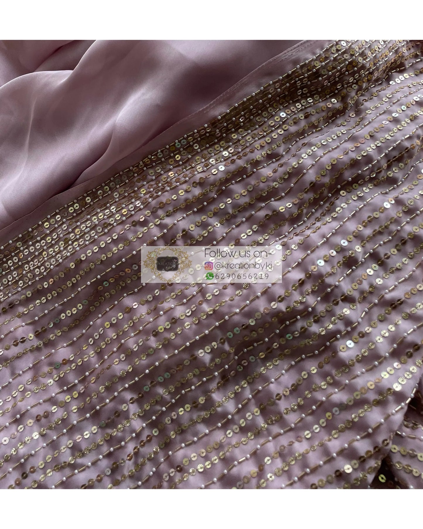 Lilac Chand Sifarish Saree - kreationbykj