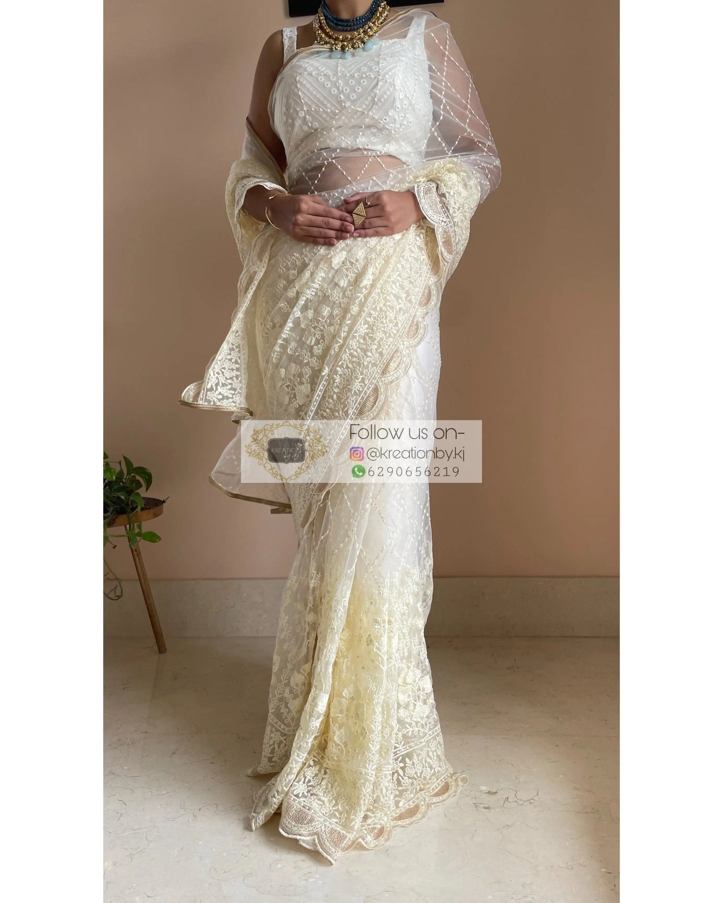 Suhani Net Saree - kreationbykj