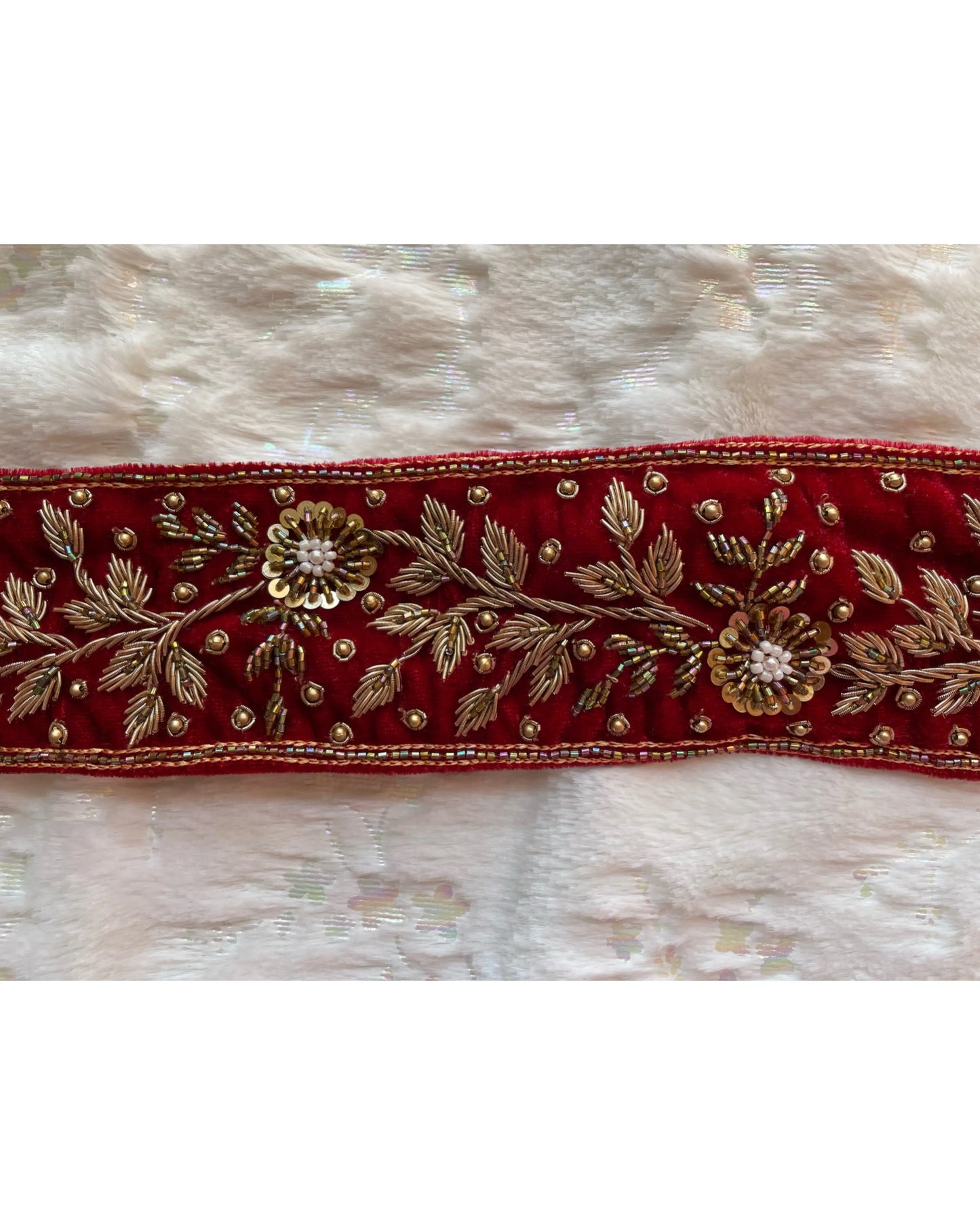Floral Zardozi Waist Belt - kreationbykj