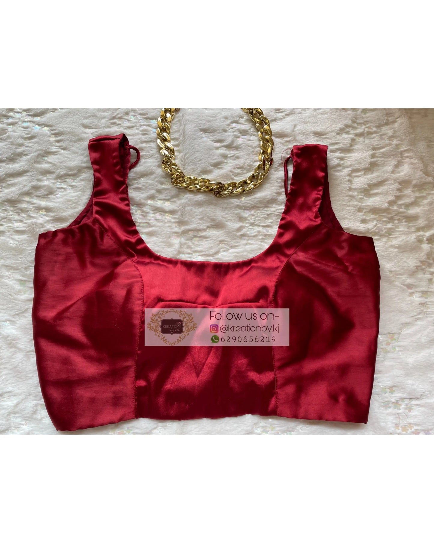 Basic Maroon Blouse - kreationbykj