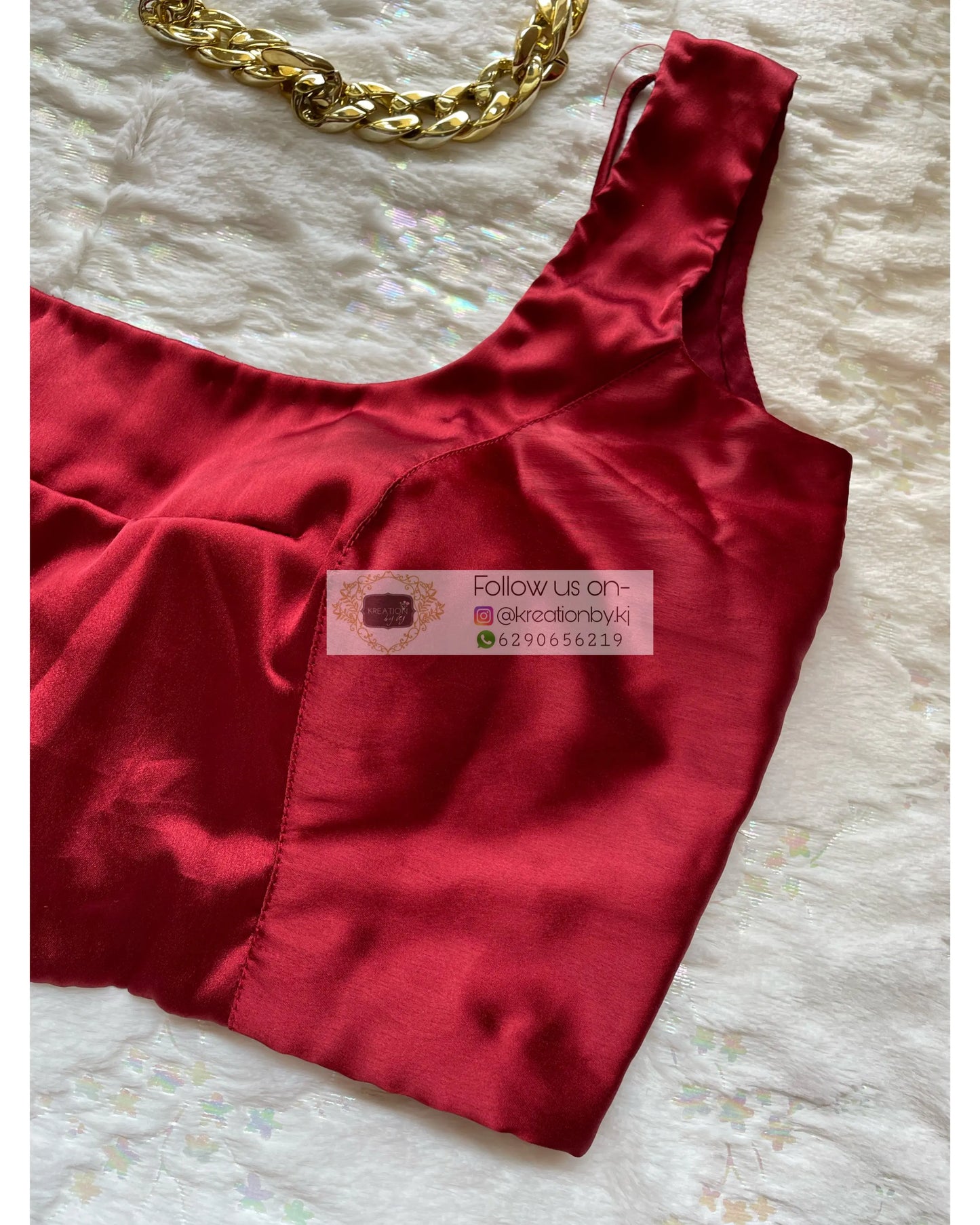 Basic Maroon Blouse - kreationbykj