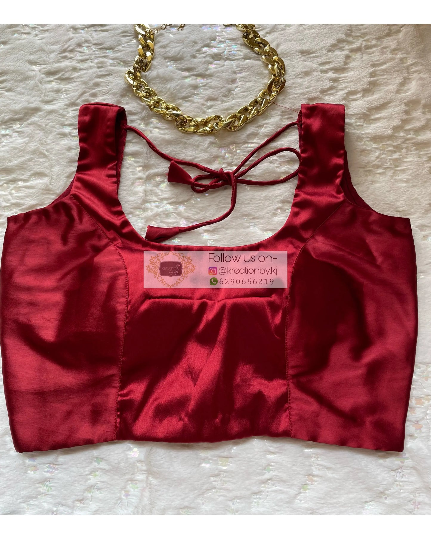 Basic Maroon Blouse - kreationbykj