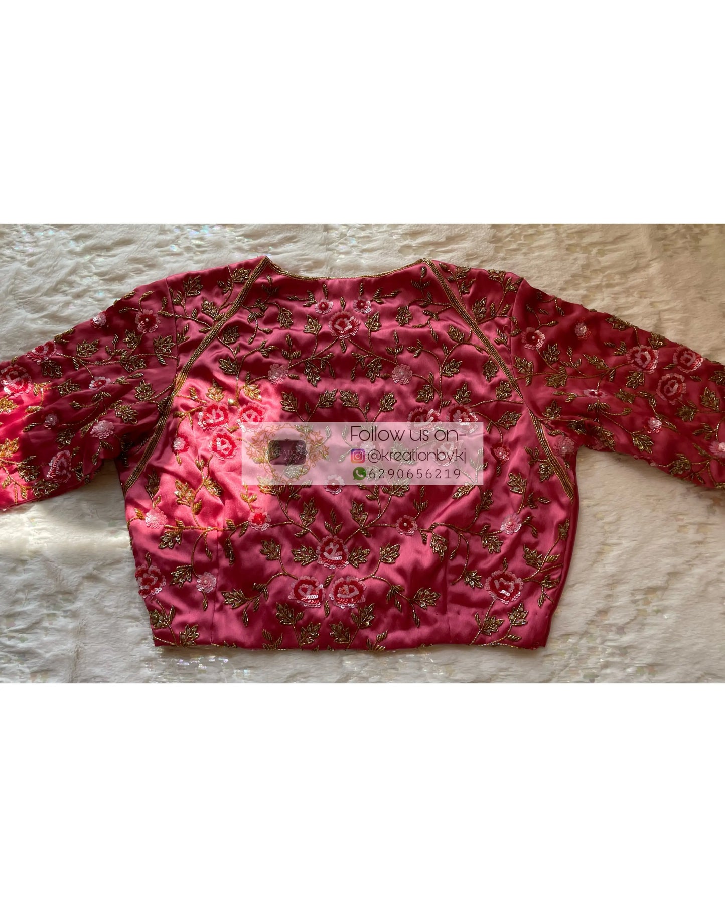 Rose Pink Blouse Piece - kreationbykj