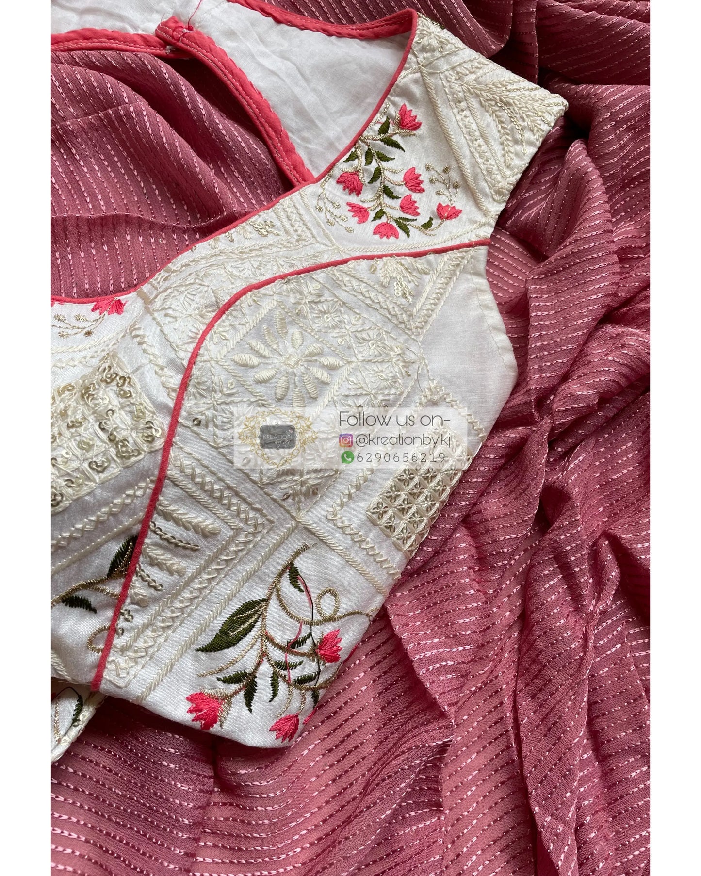 White Tulip Blouse - kreationbykj