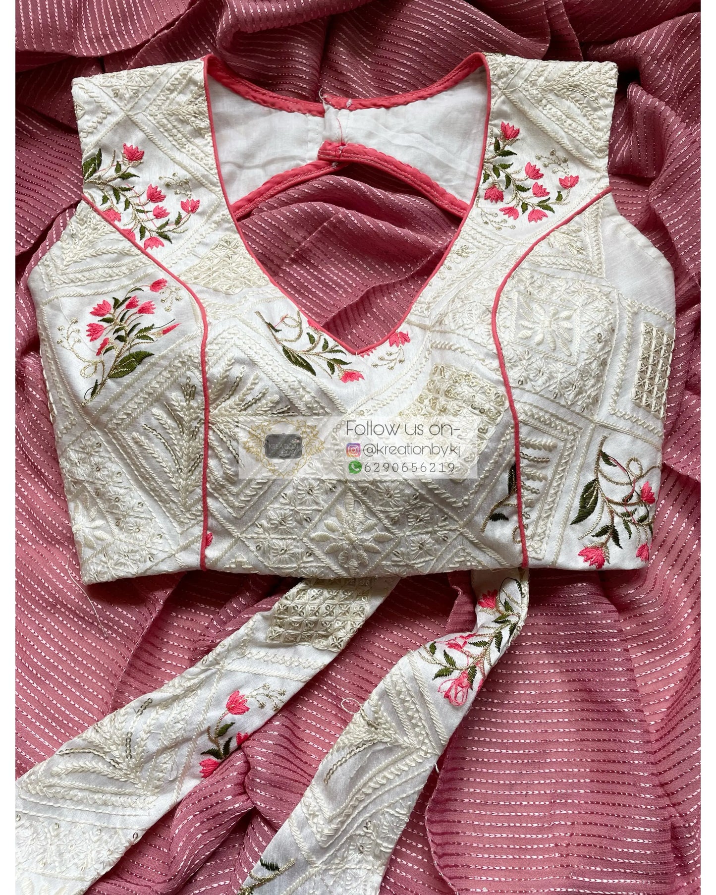 White Tulip Blouse - kreationbykj