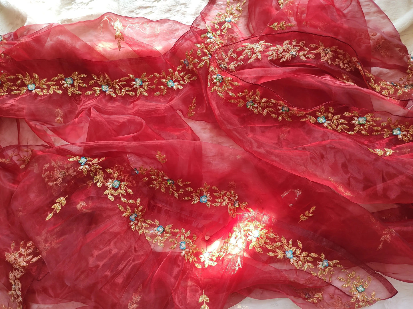 Red Tara Lehenga - kreationbykj