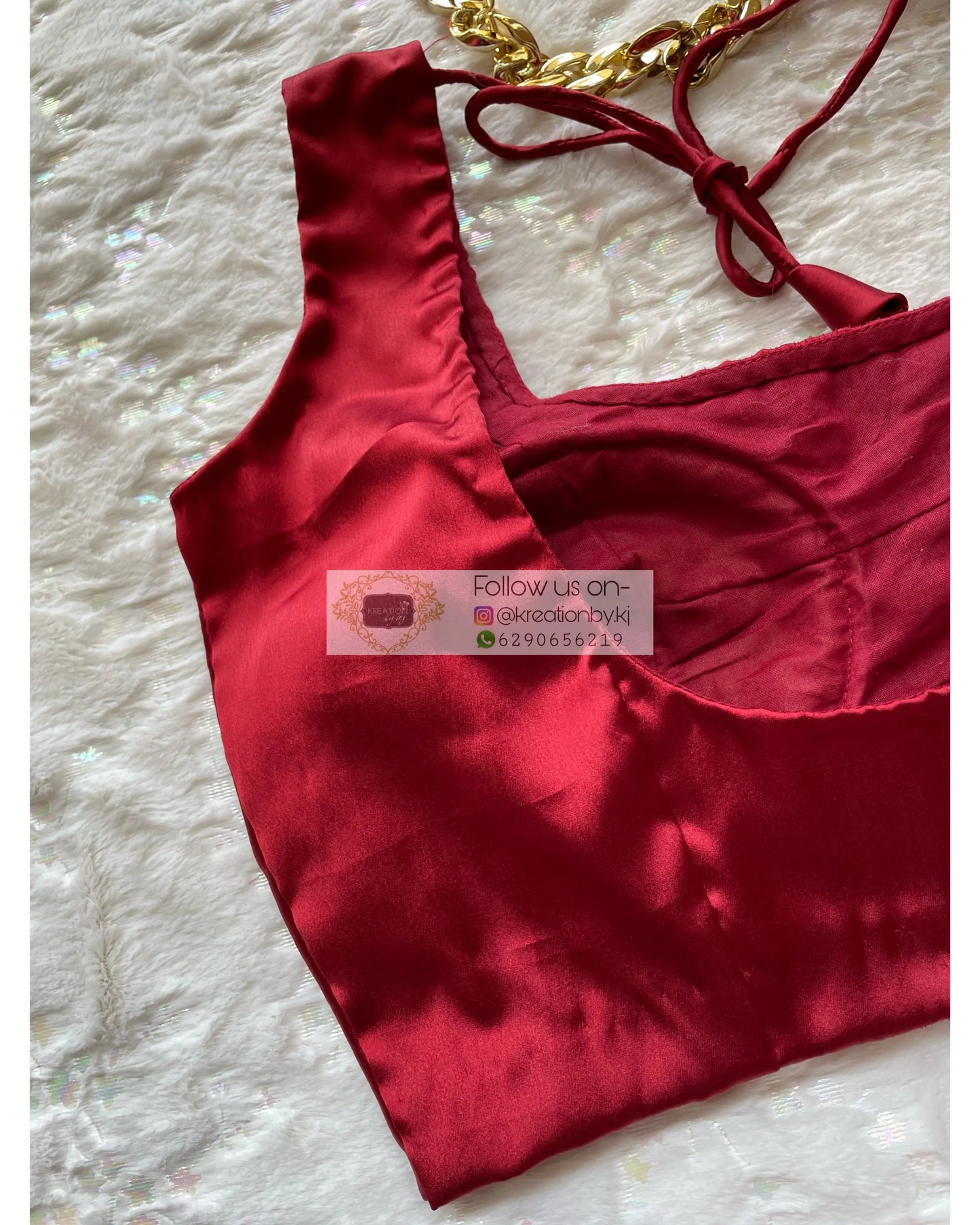 Basic Maroon Blouse - kreationbykj