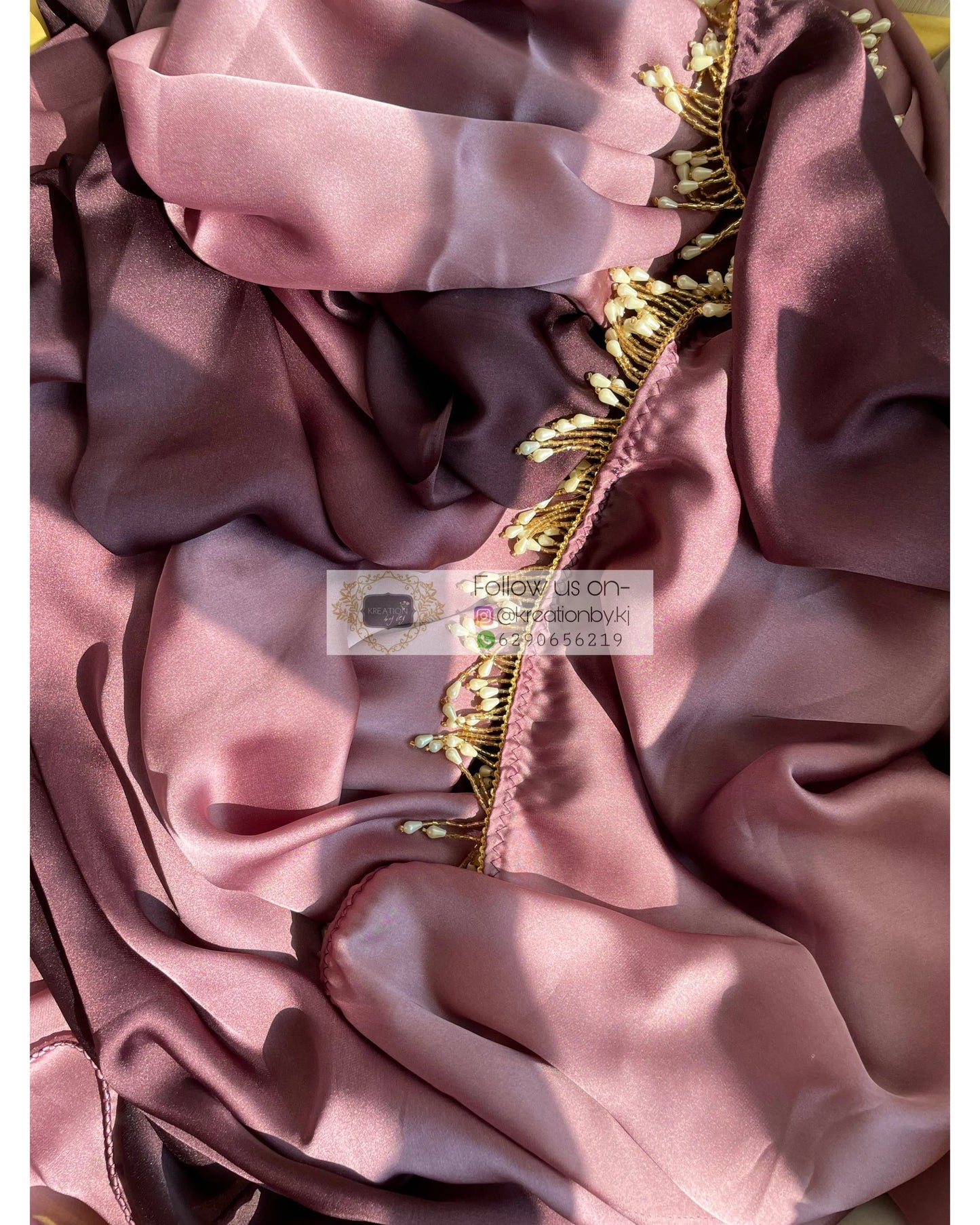 Black Gelato Ombré Crepe Silk Saree with Handmade Tassels on Pallu - kreationbykj