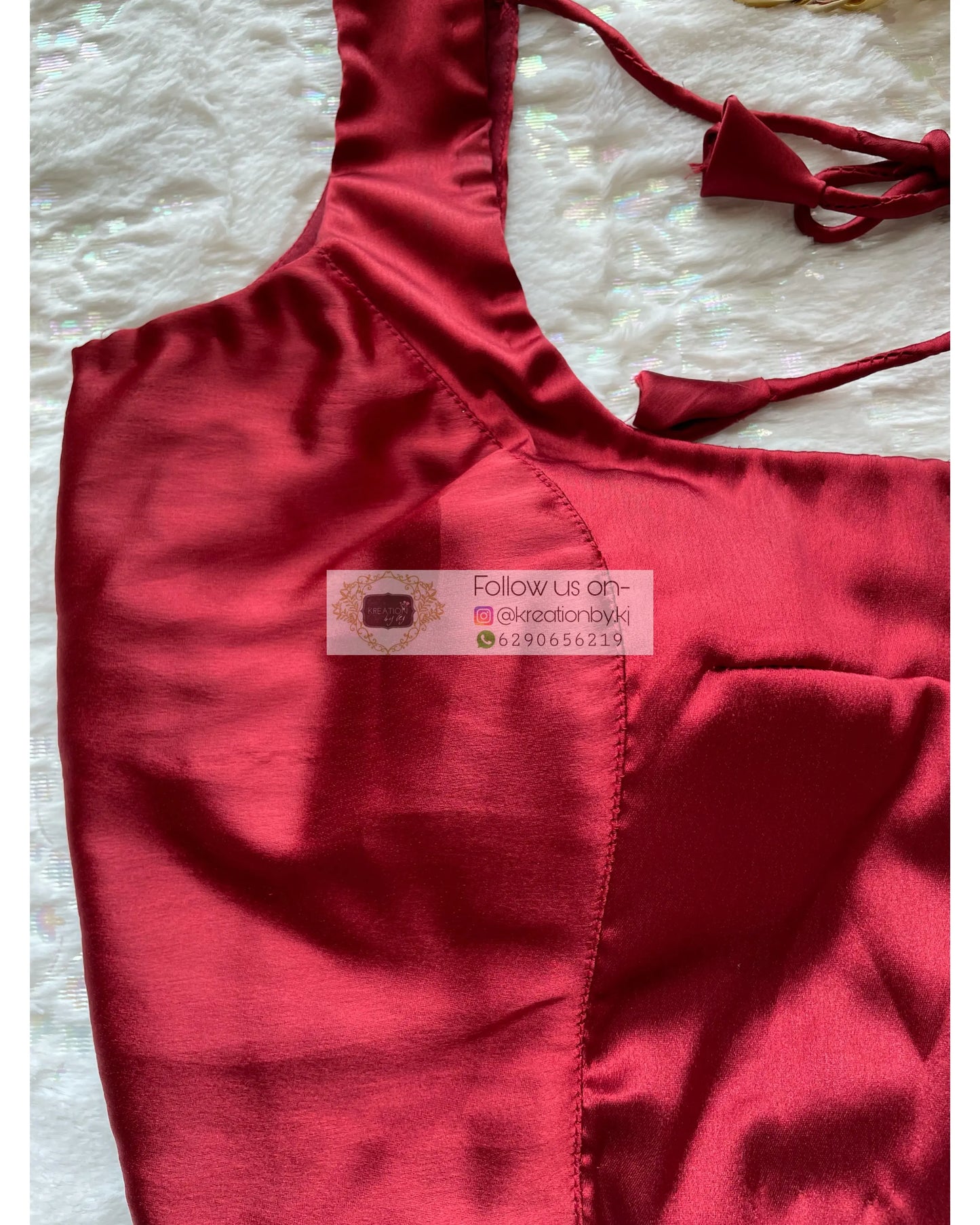 Basic Maroon Blouse - kreationbykj